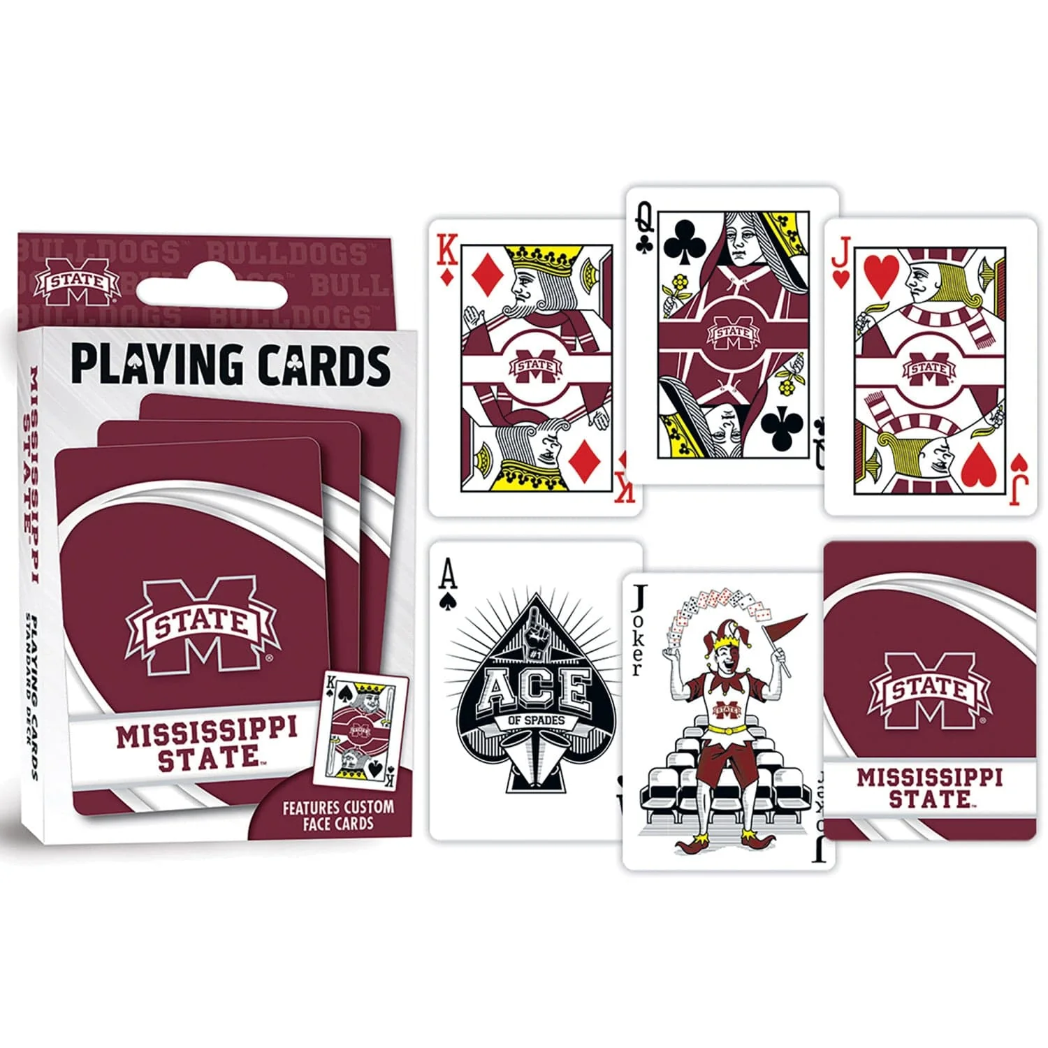 Mississippi State Bulldogs Playing Cards - 54 Card Deck - Image 3