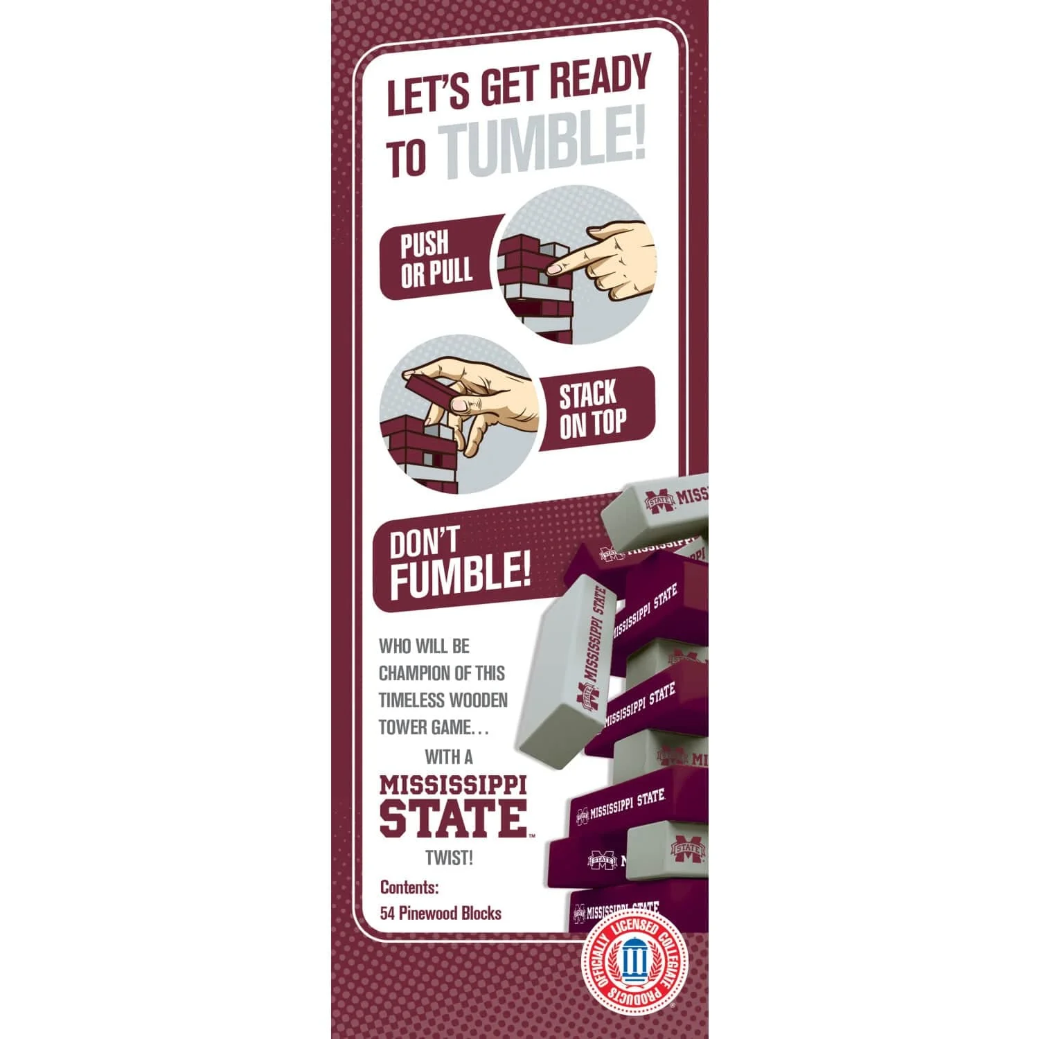Mississippi State Bulldogs Tumble Tower - Image 3