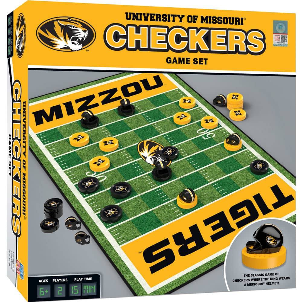 Missouri Tigers NCAA Checkers Board Game