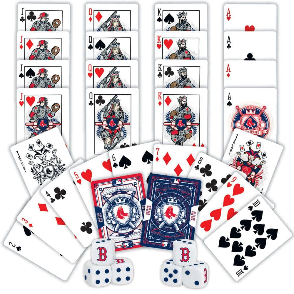 Boston Red Sox - 2-Pack Playing Cards & Dice Set - Image 2