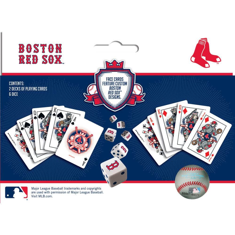 Boston Red Sox - 2-Pack Playing Cards & Dice Set - Image 3