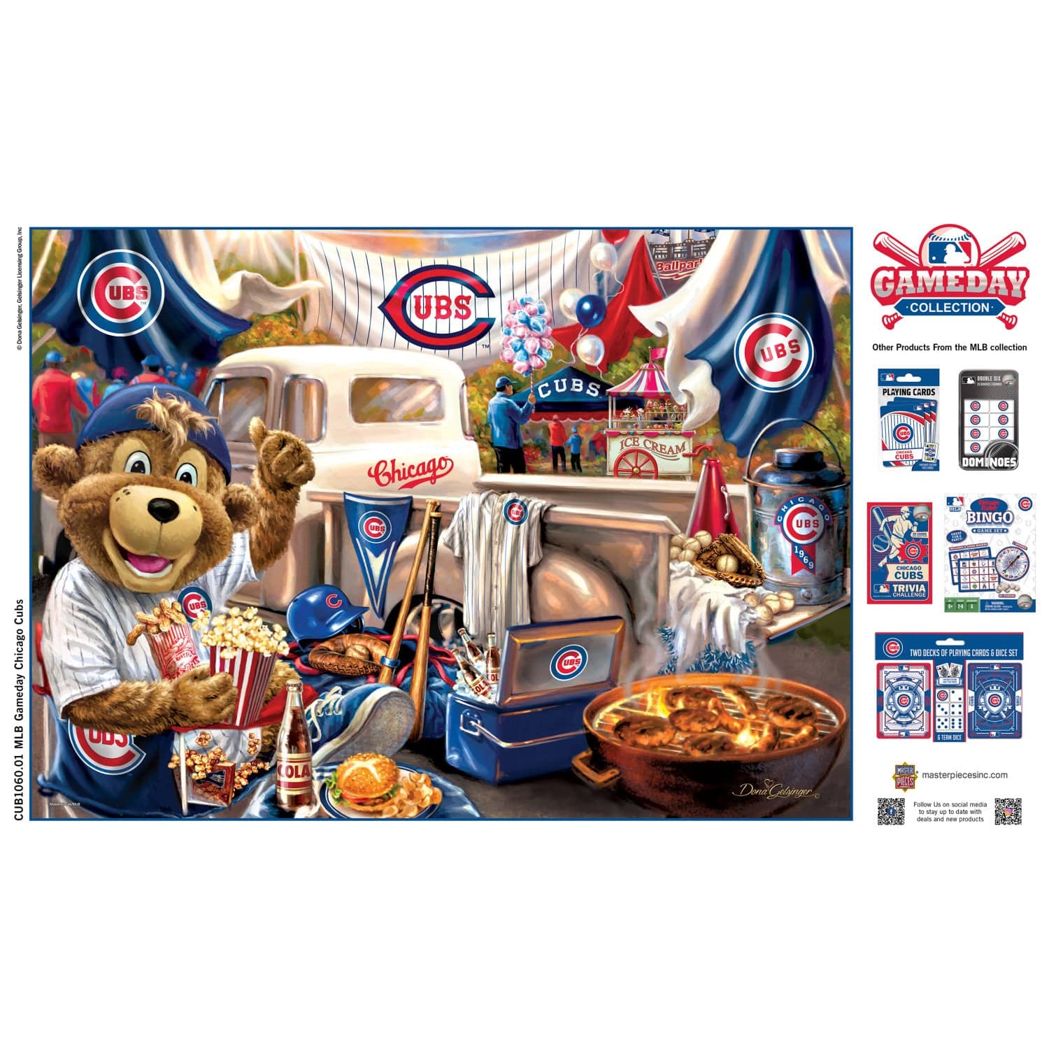 Chicago Cubs - Gameday 1000 Piece Jigsaw Puzzle - Image 4