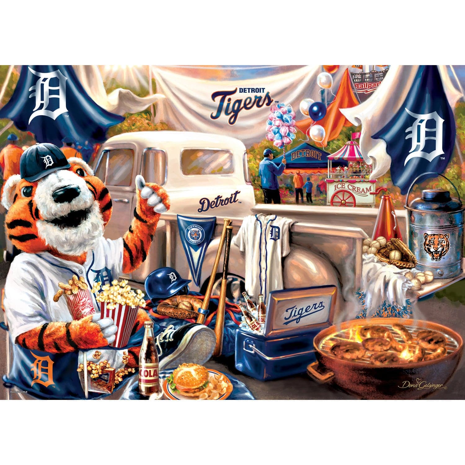 Detroit Tigers - Gameday 1000 Piece Jigsaw Puzzle - Image 2