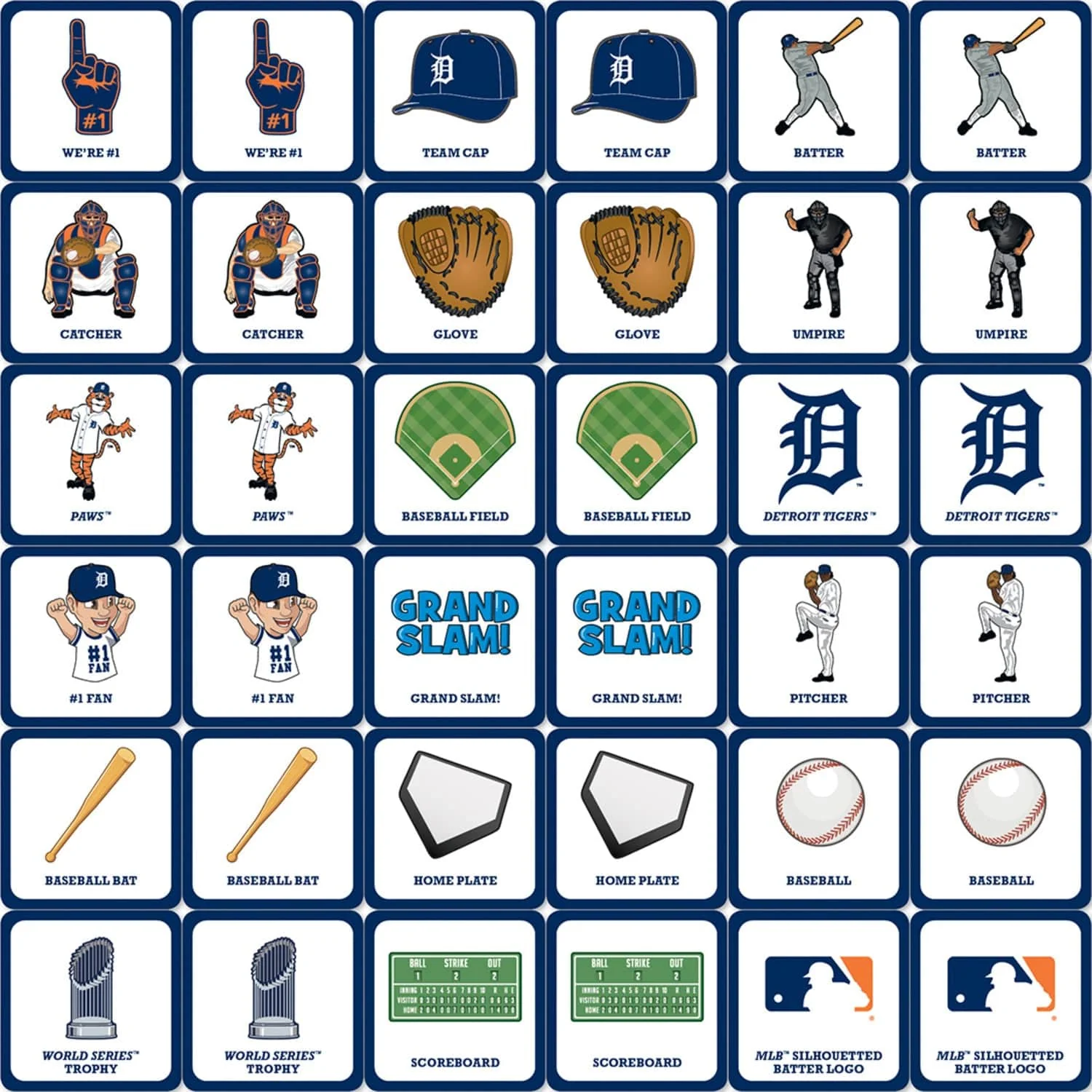 Detroit Tigers Matching Game - Image 2