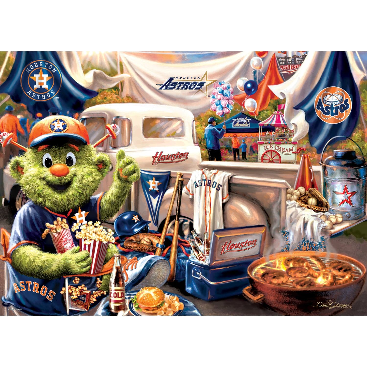 Houston Astros - Gameday 1000 Piece Jigsaw Puzzle - Image 2