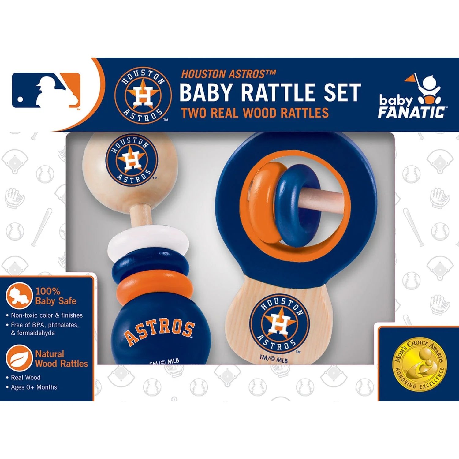 Houston Astros - Baby Rattles 2-Pack - Image 2