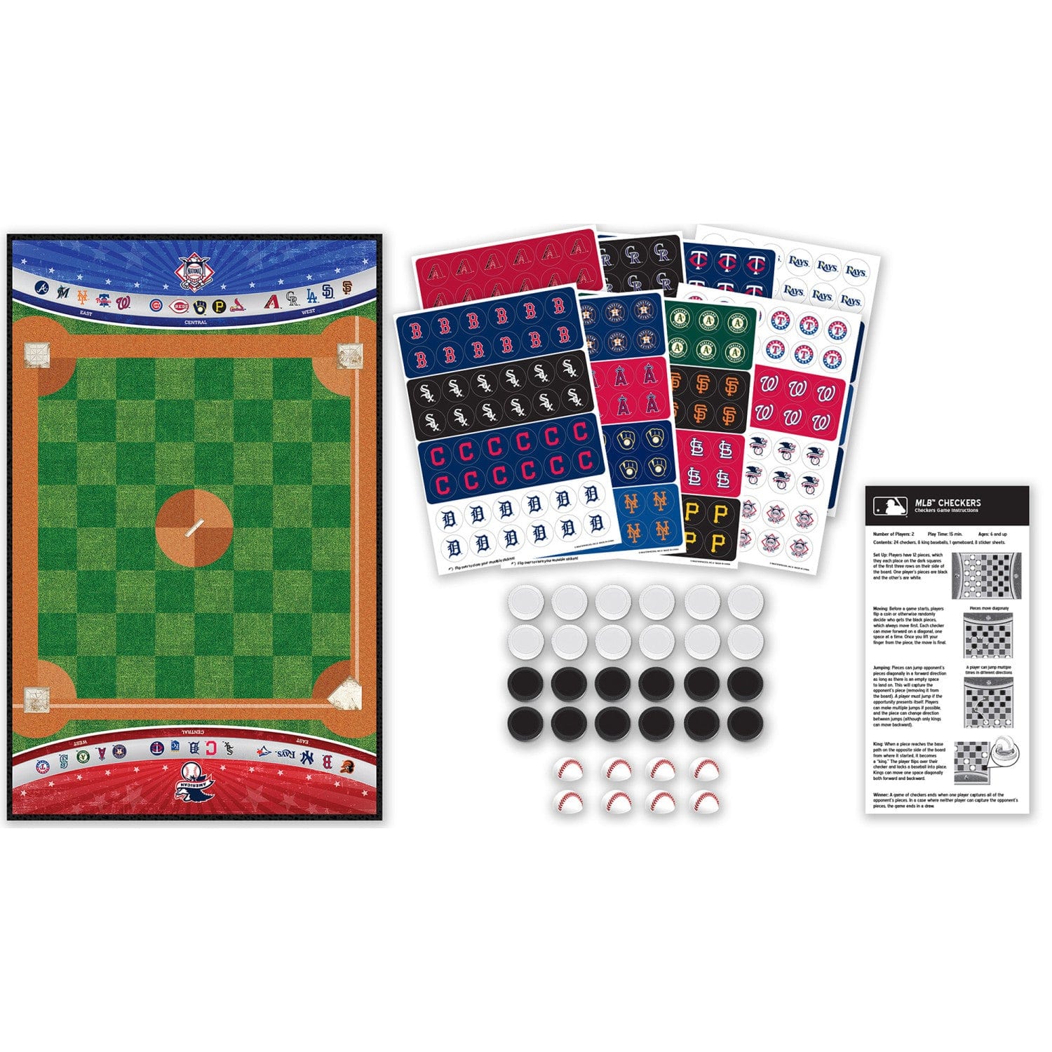 MLB - League Checkers Board Game - Image 2