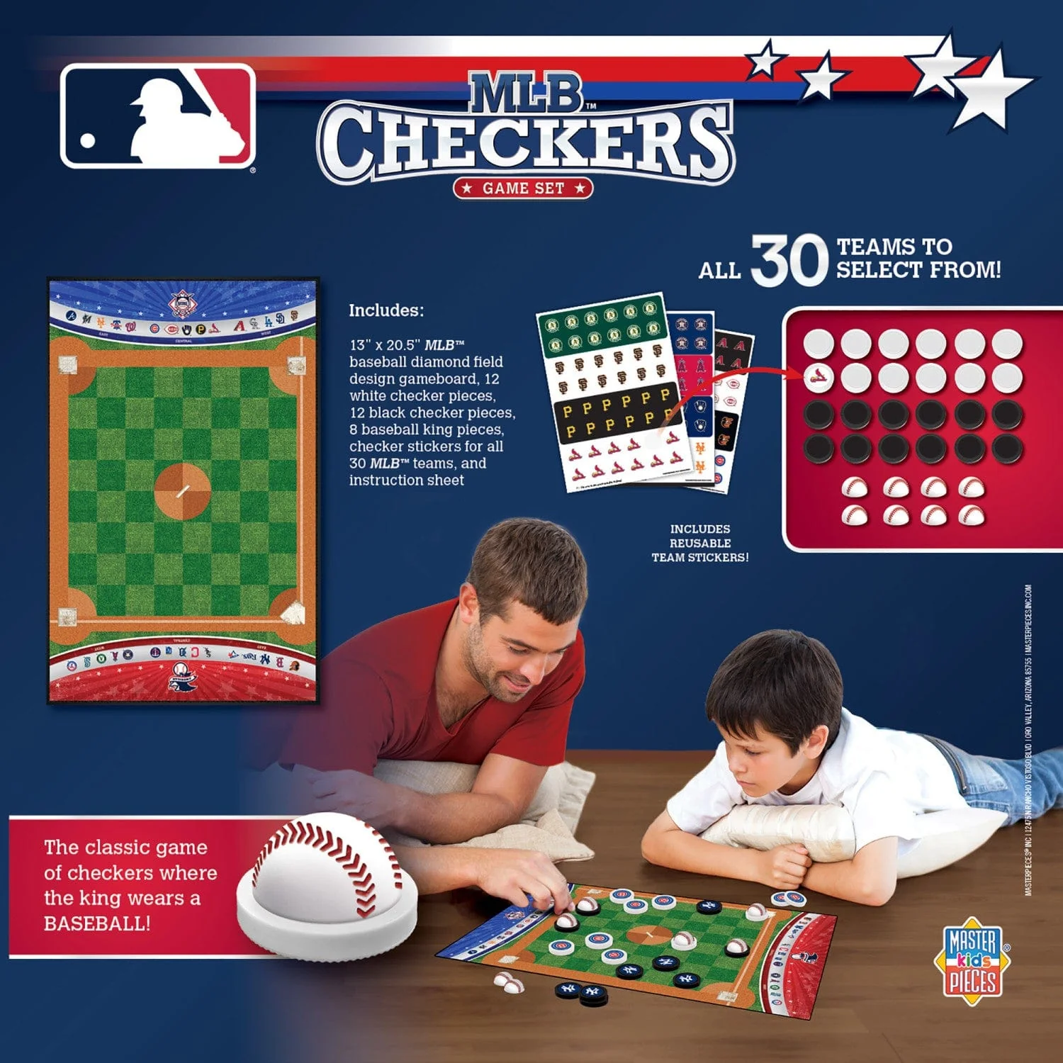 MLB - League Checkers Board Game - Image 3