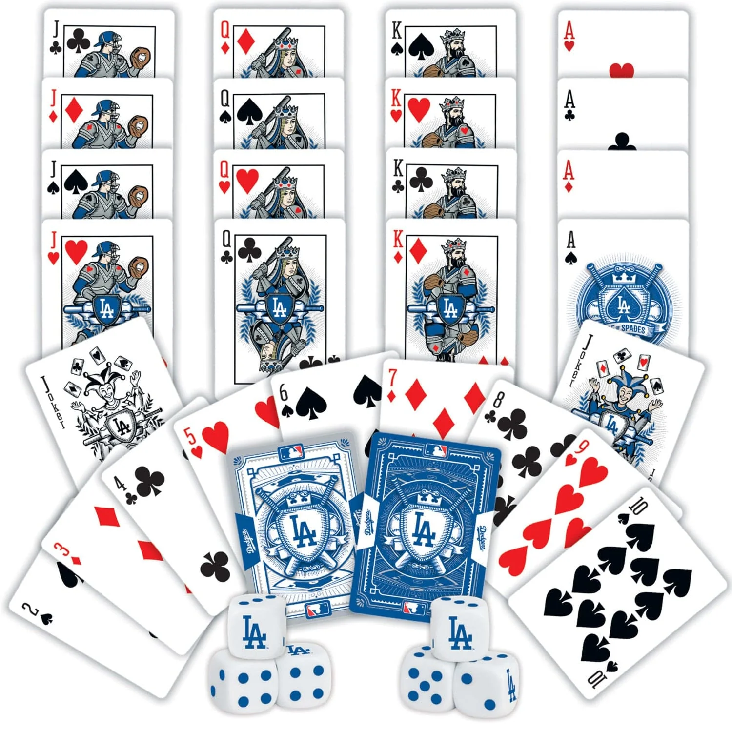 Los Angeles Dodgers - 2-Pack Playing Cards & Dice Set - Image 2