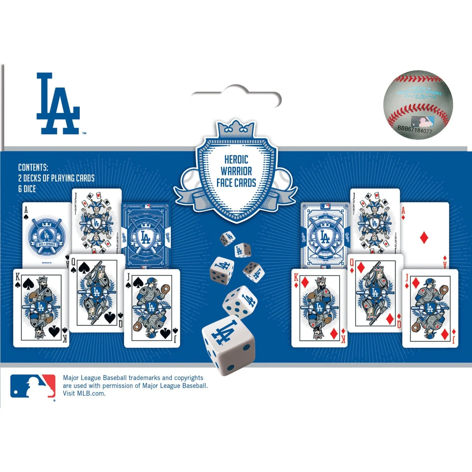 Los Angeles Dodgers - 2-Pack Playing Cards & Dice Set - Image 3