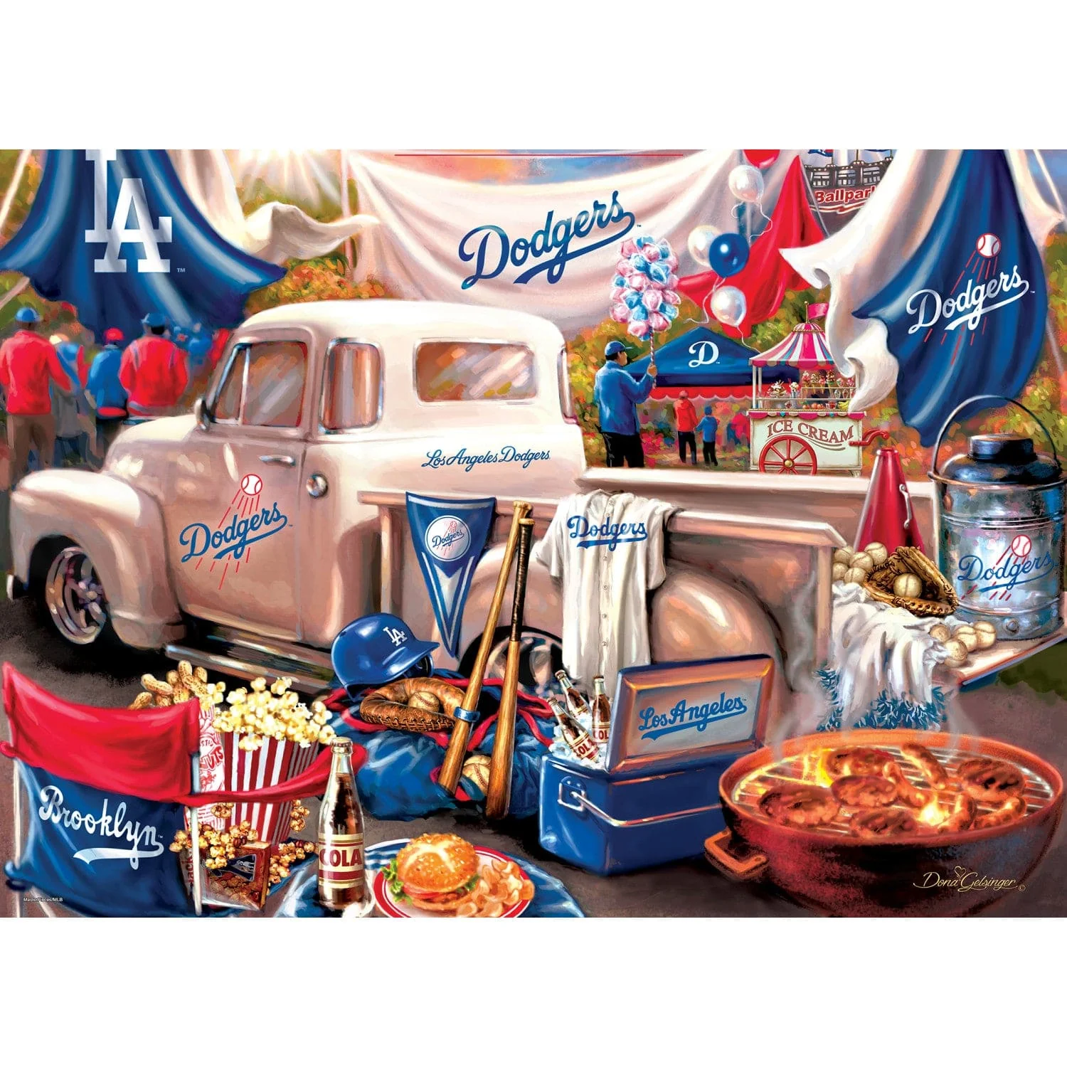 Los Angeles Dodgers - Gameday 1000 Piece Jigsaw Puzzle - Image 2