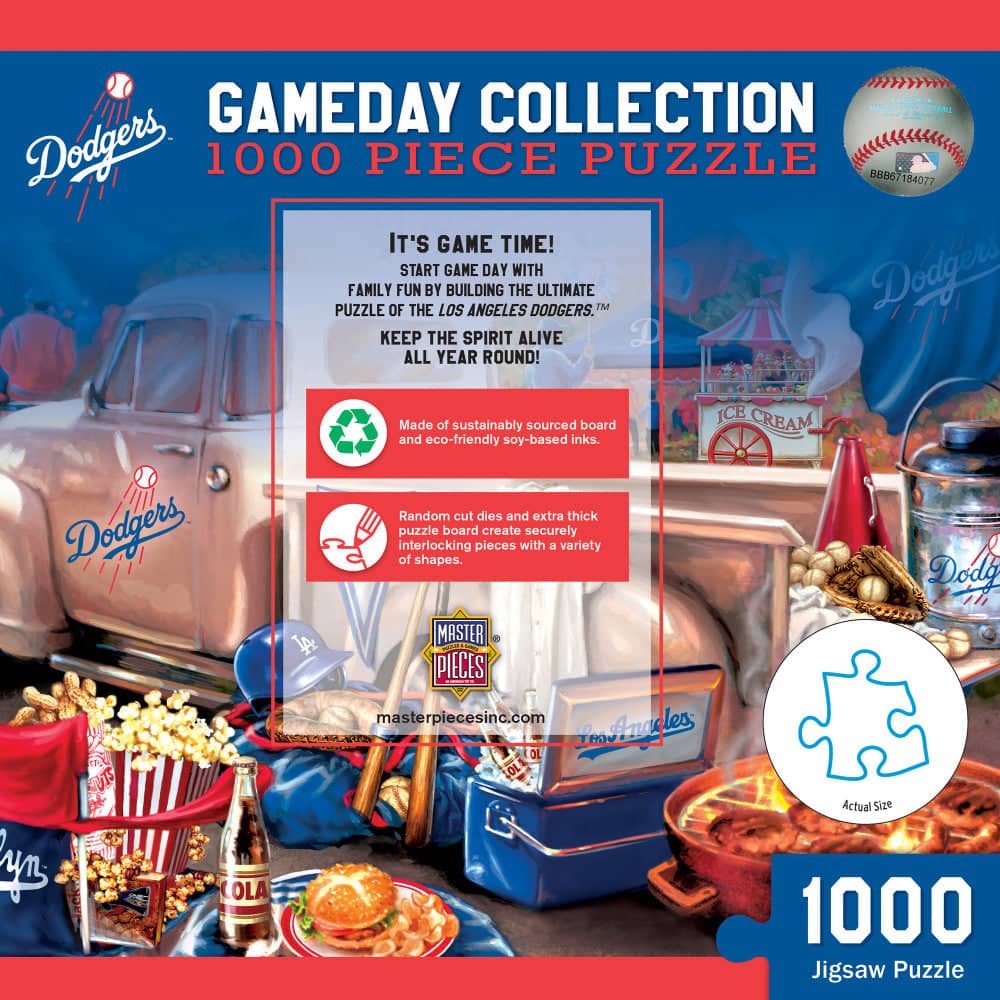 Los Angeles Dodgers - Gameday 1000 Piece Jigsaw Puzzle - Image 3