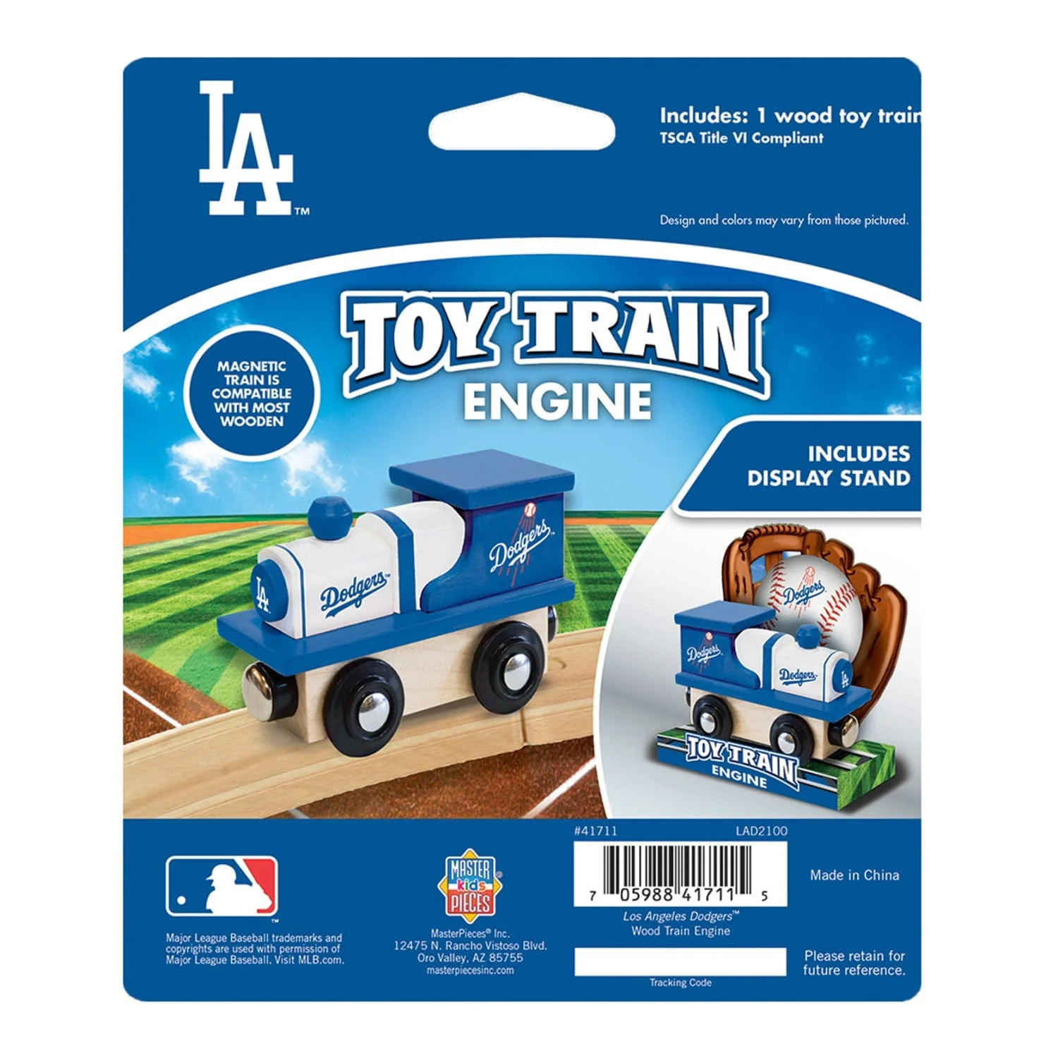 Los Angeles Dodgers Toy Train Engine - Image 3