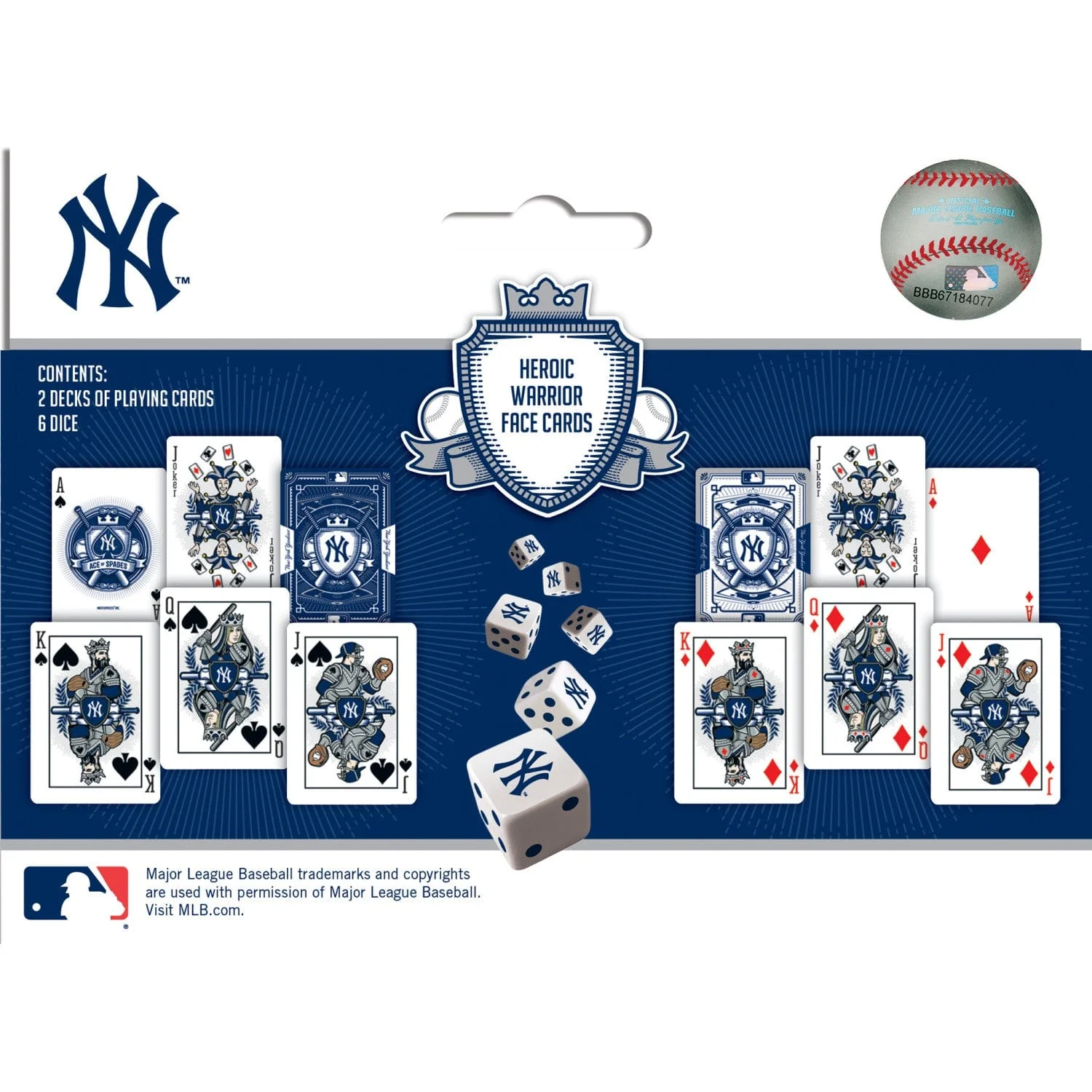 New York Yankees - 2-Pack Playing Cards & Dice Set - Image 3