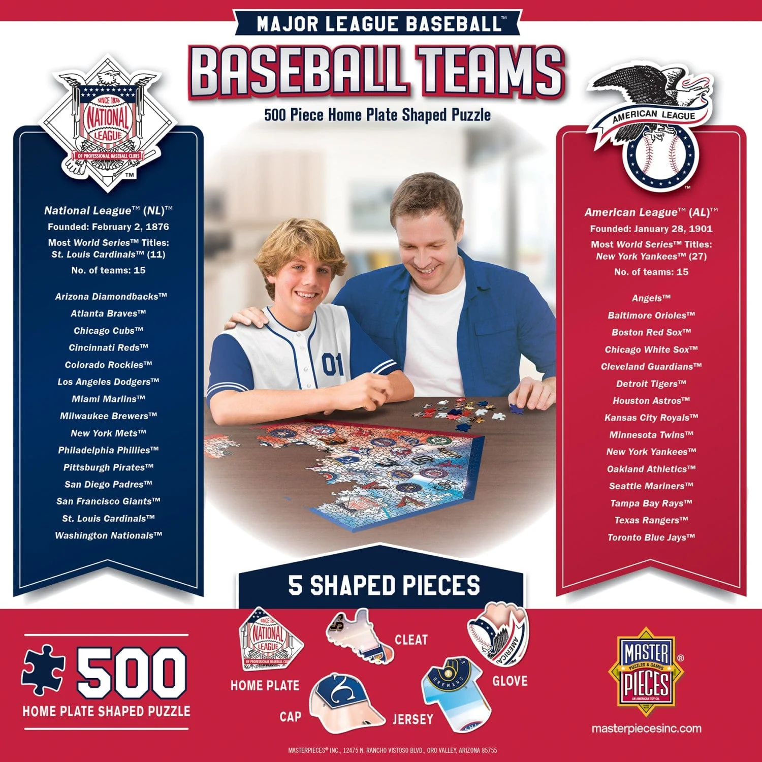MLB - Home Plate 500 Piece Shaped Jigsaw Puzzle - Image 3