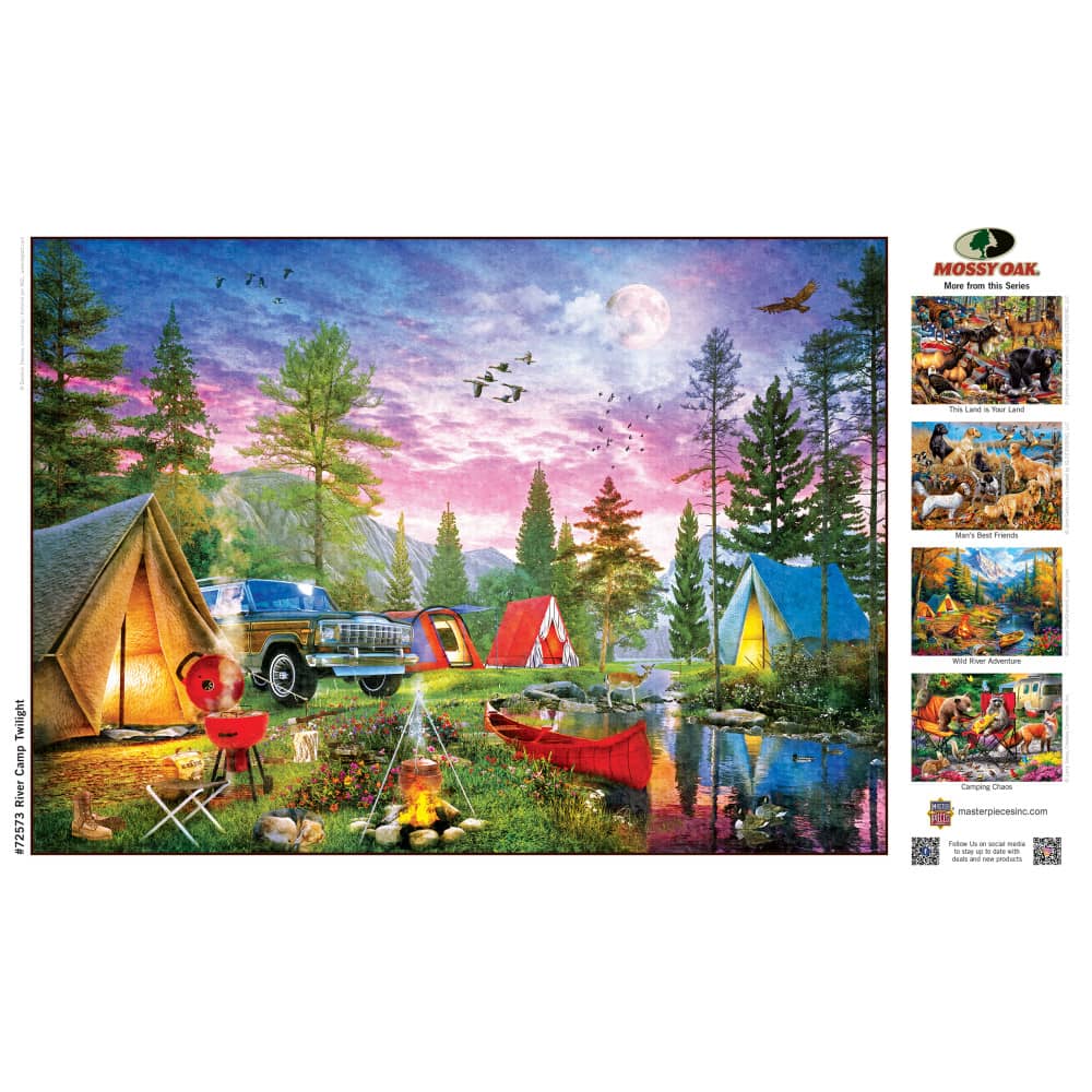 Mossy Oak - River Camp Twilight 1000 Piece Jigsaw Puzzle - Image 4