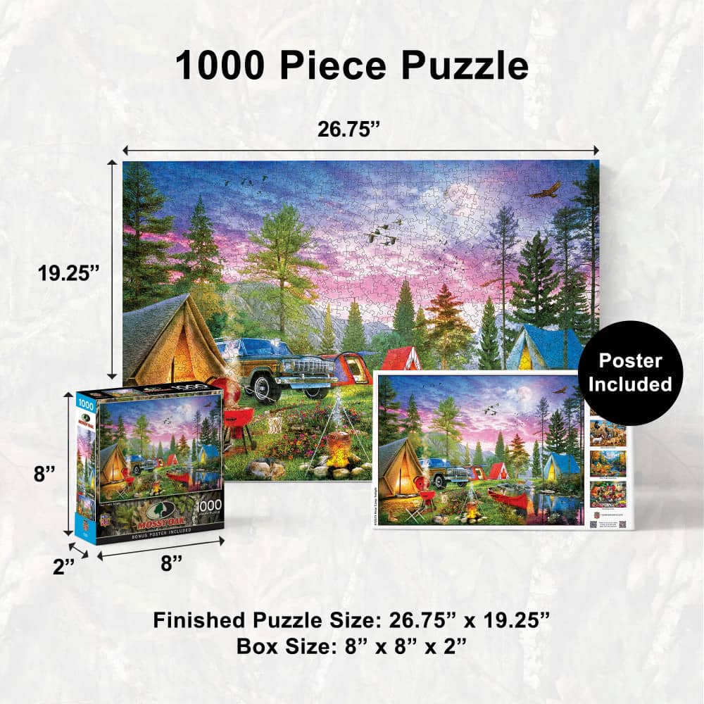 Mossy Oak - River Camp Twilight 1000 Piece Jigsaw Puzzle - Image 5
