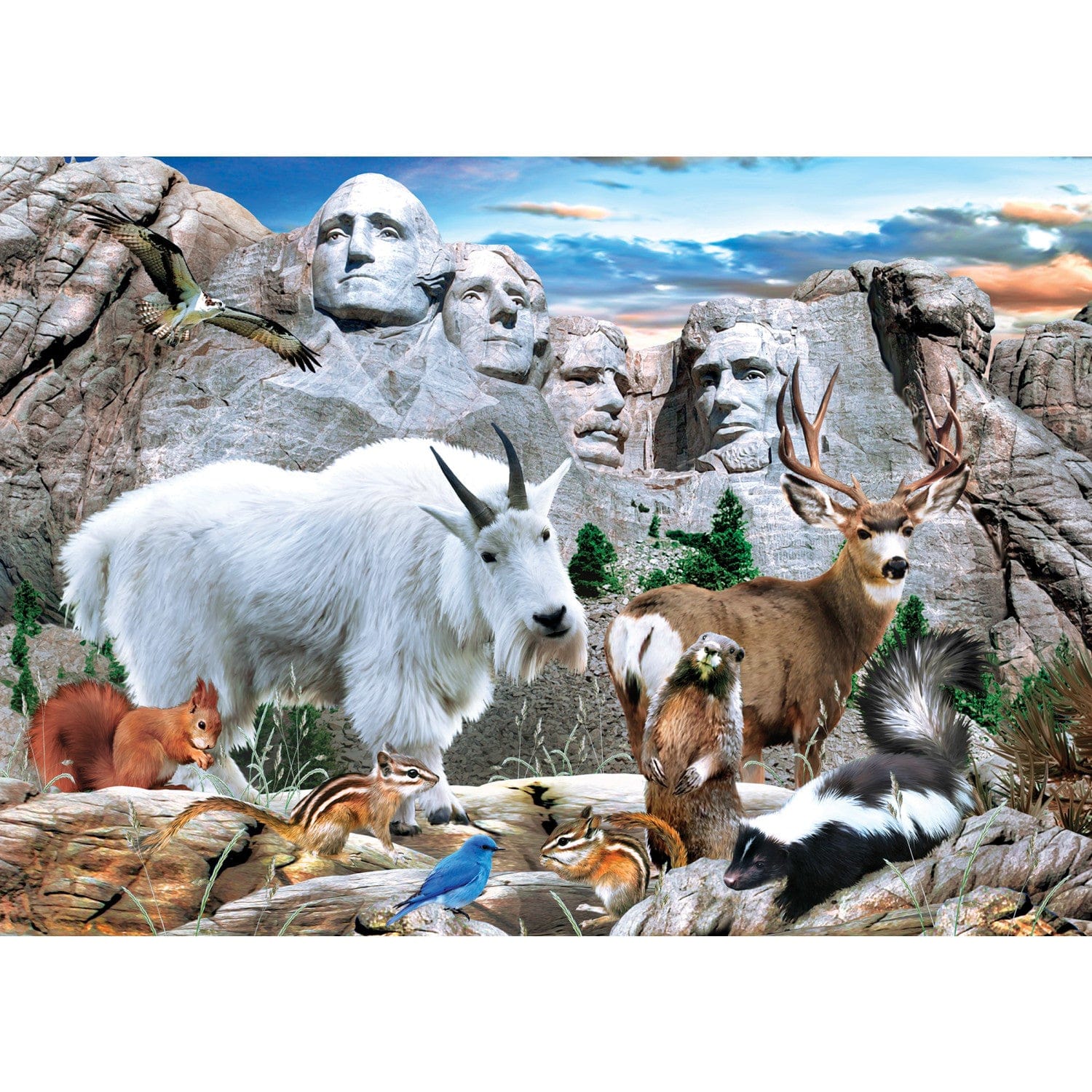 Mount Rushmore National Monument - Jigsaw Puzzle