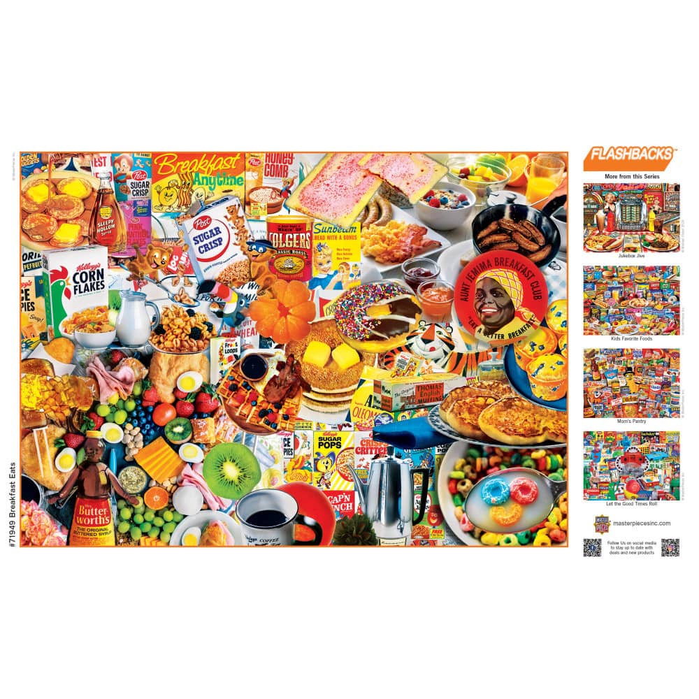 Flashbacks - Breakfast Eats 1000 Piece Jigsaw Puzzle - Image 4