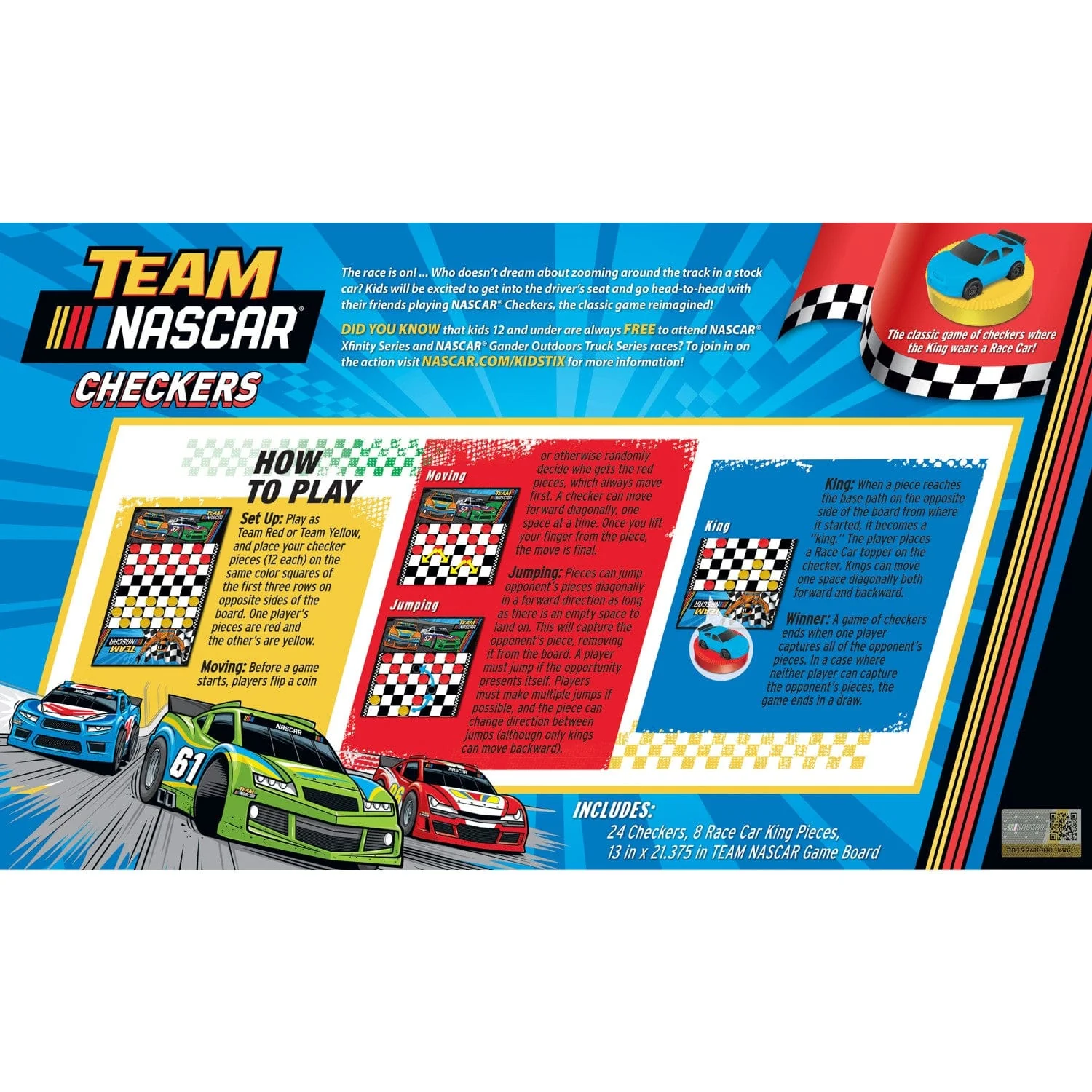 NASCAR Checkers Board Game - Image 3