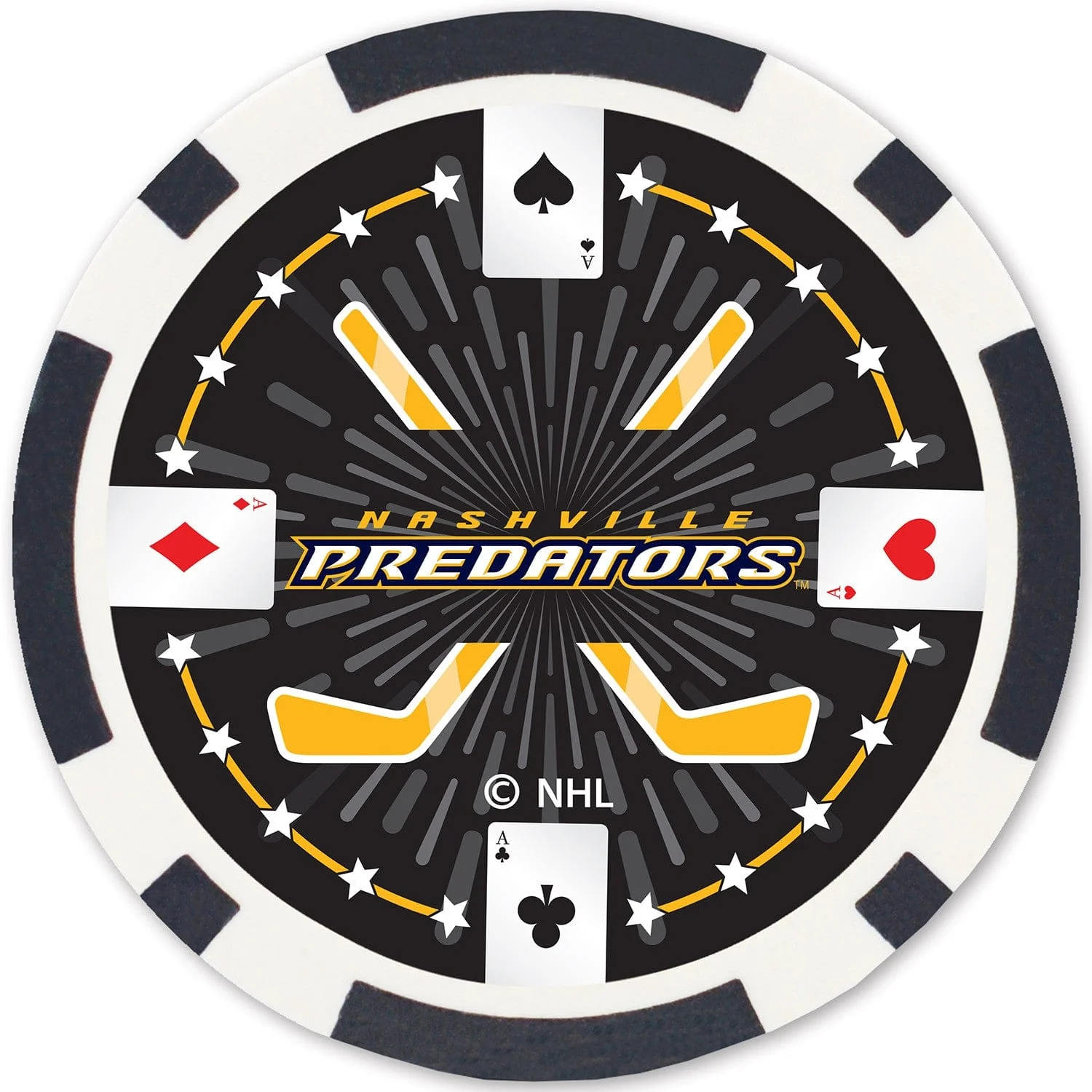 Nashville Predators 100 Piece Poker Chips - Image 3