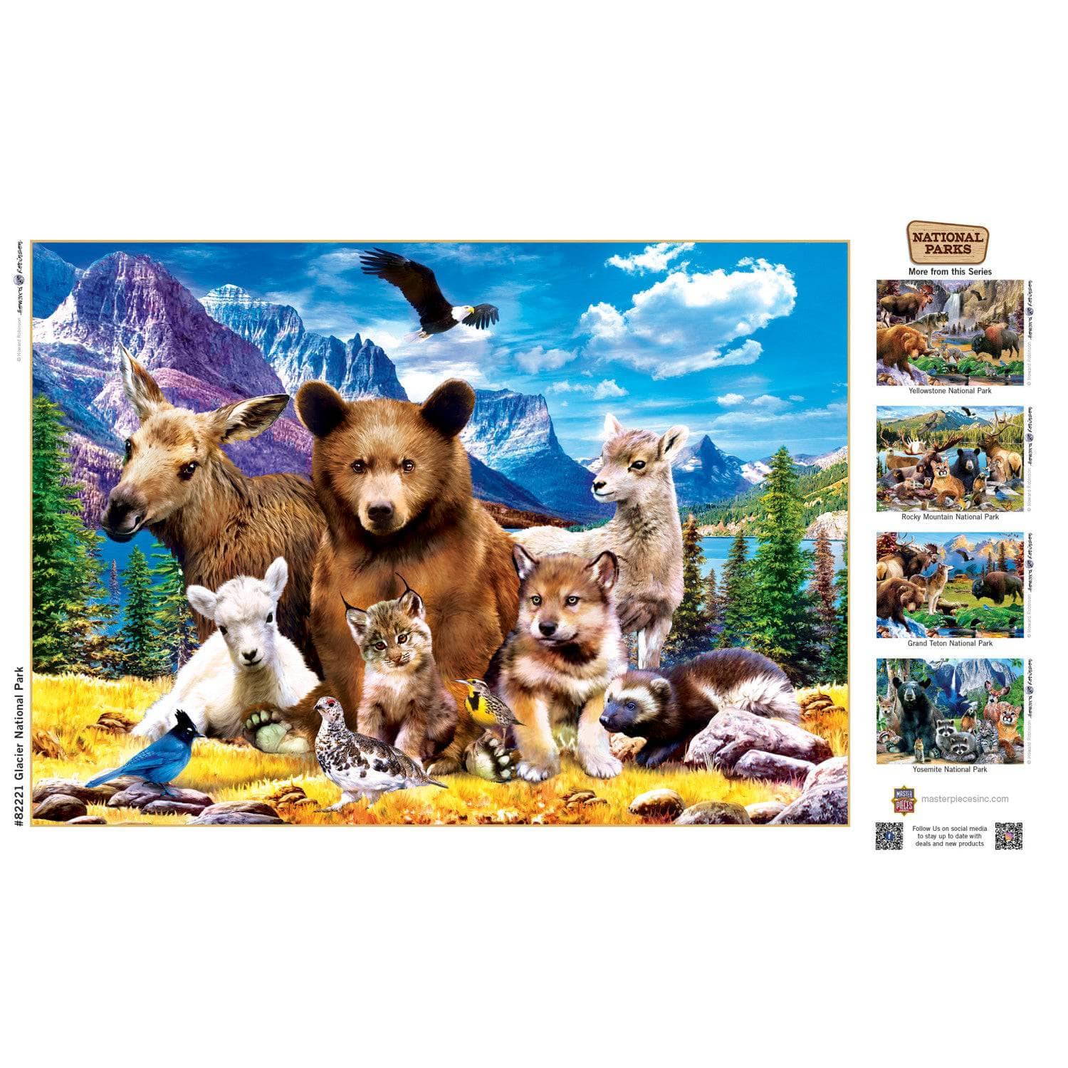 Glacier National Park 500 Piece Jigsaw Puzzle - Image 4