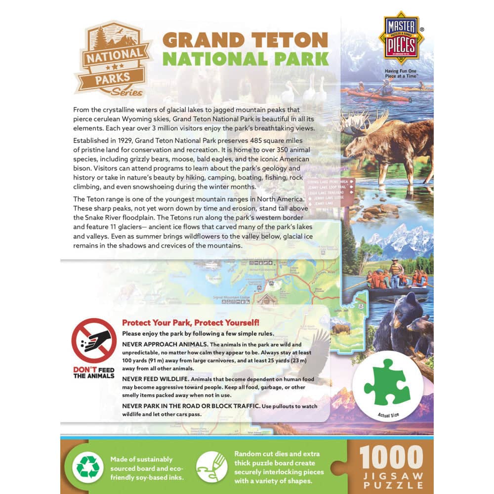 Grand Teton National Park 1000 Piece Jigsaw Puzzle - Image 3