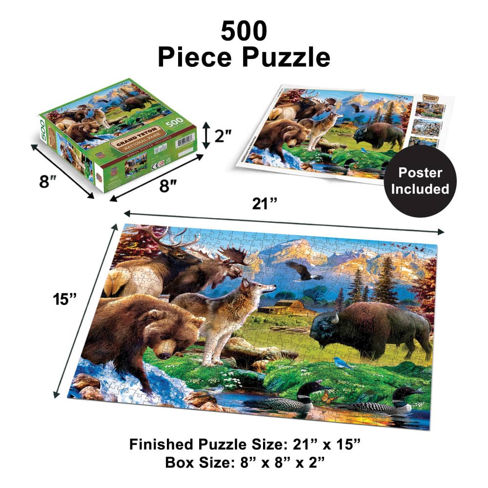Grand Teton National Park 500 Piece Jigsaw Puzzle - Image 5