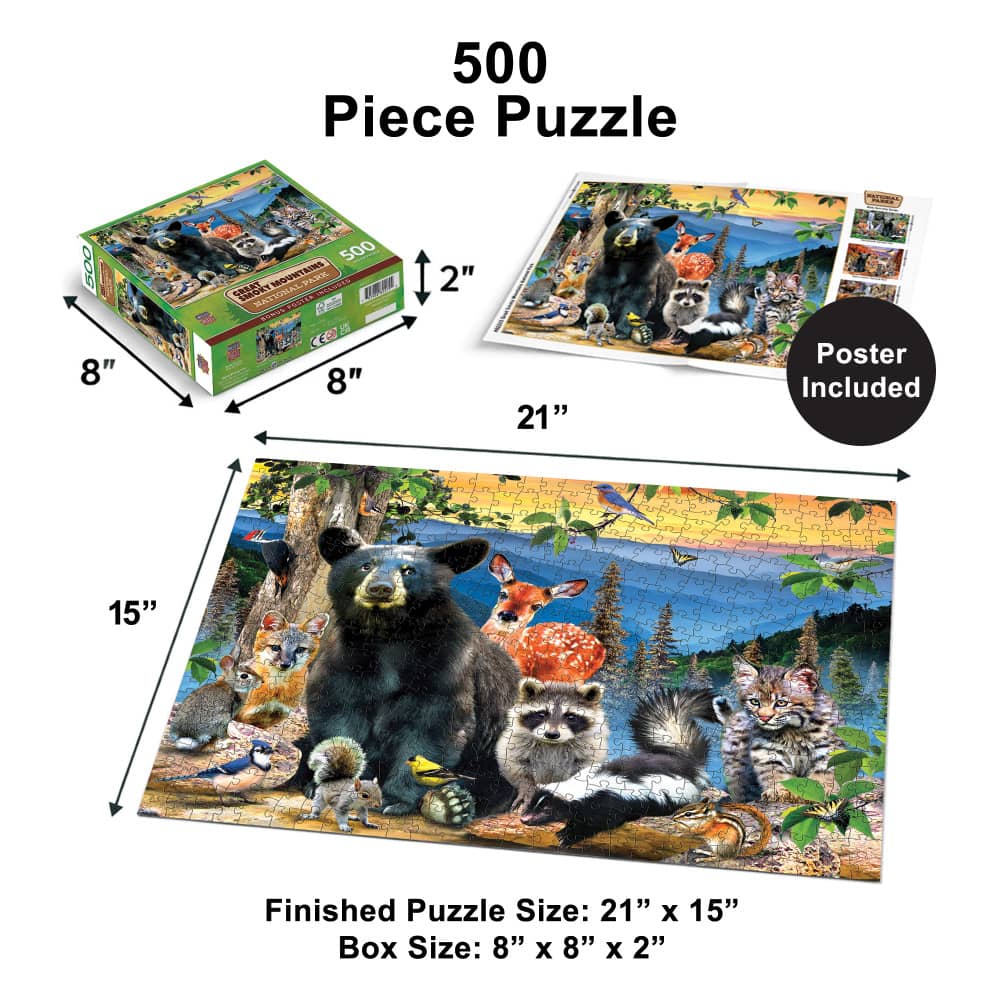 Great Smoky Mountains National Park 500 Piece Jigsaw Puzzle - Image 5