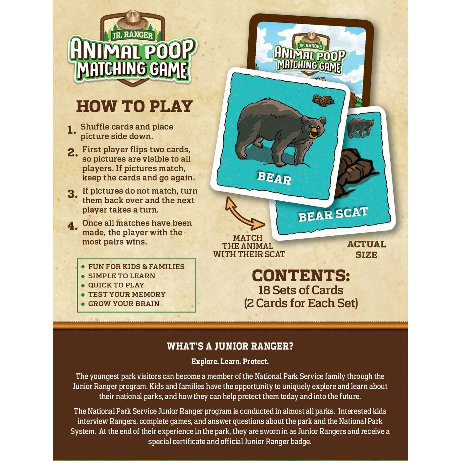 Jr. Ranger - Animal Poop Matching Game - Image 3