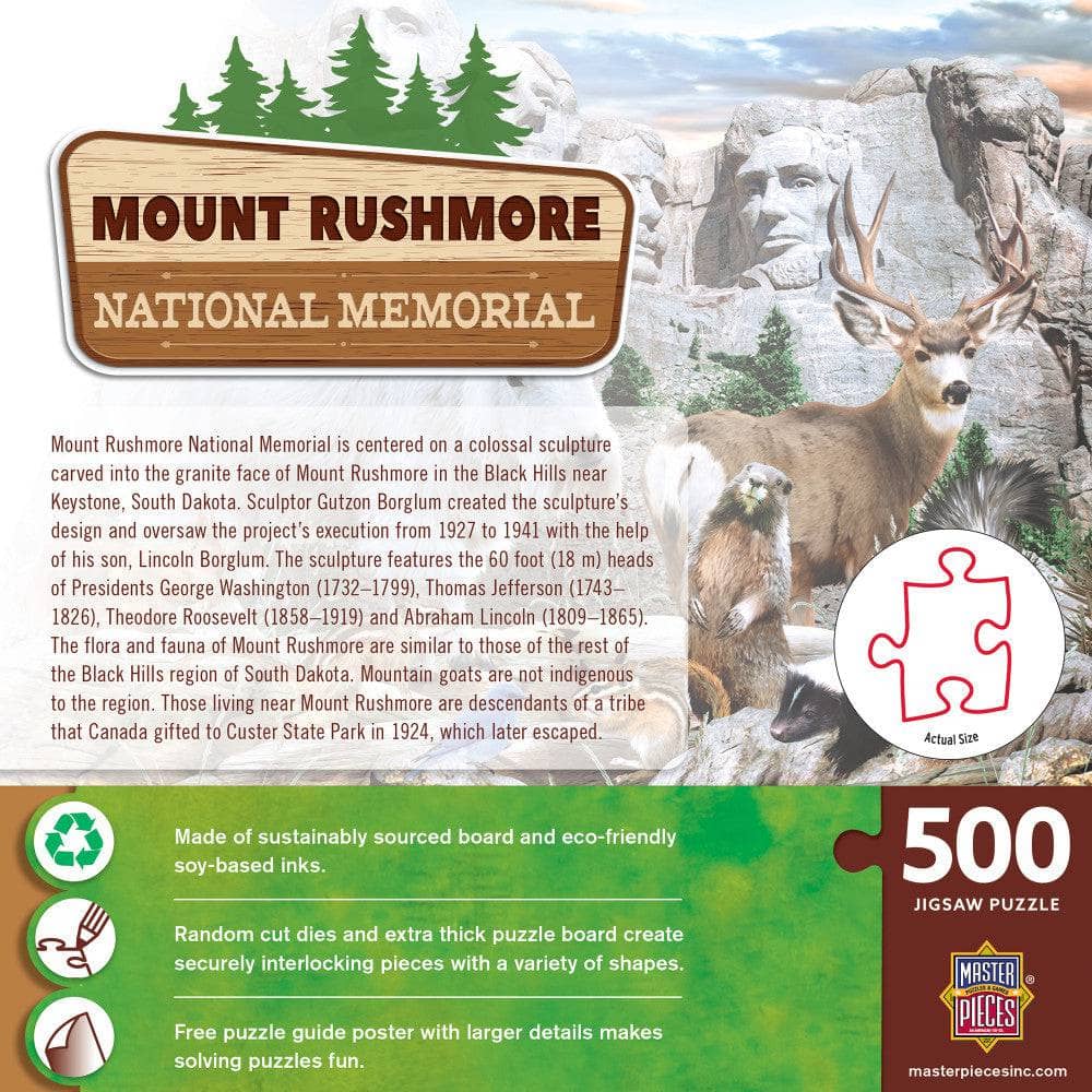Mount Rushmore National Memorial 500 Piece Jigsaw Puzzle - Image 3