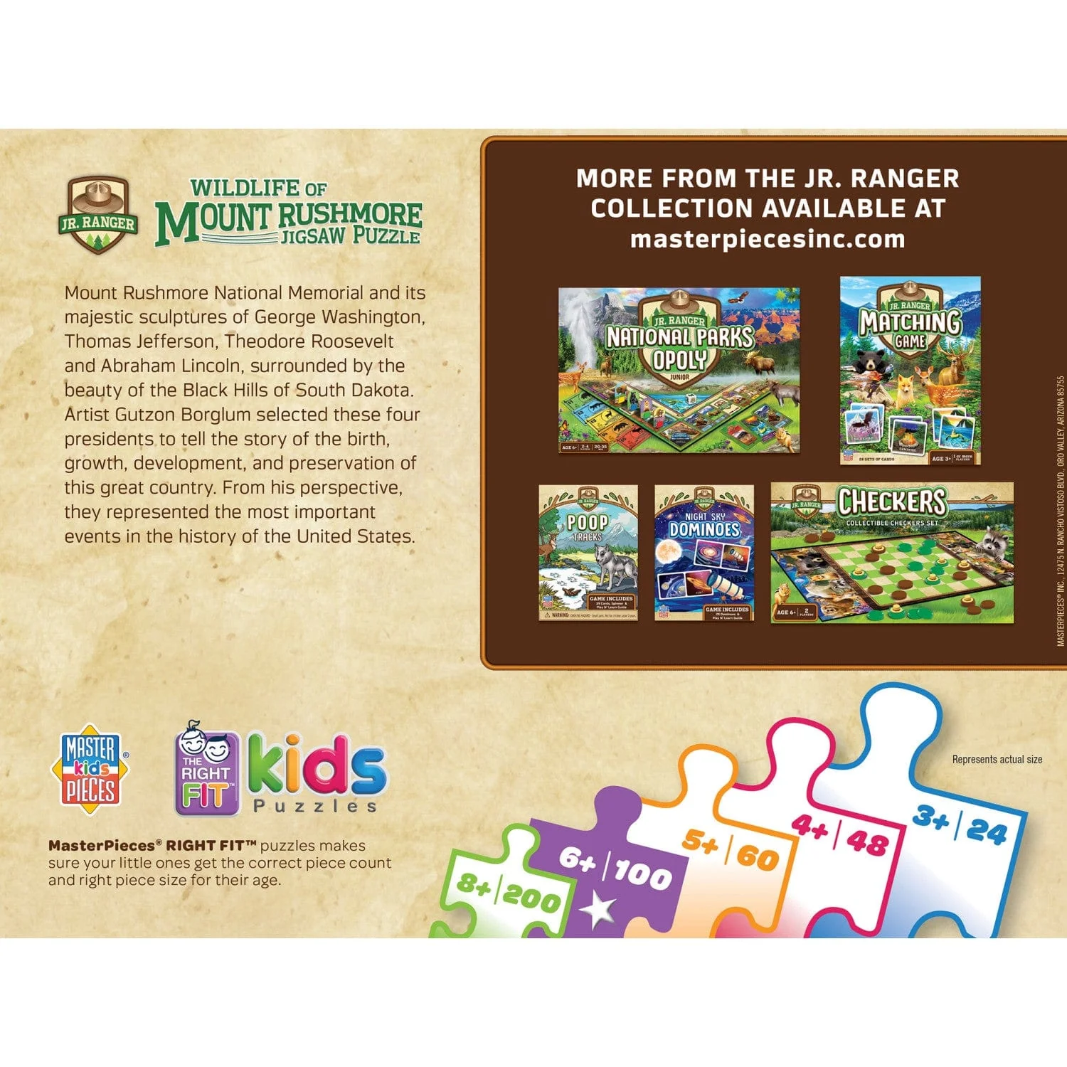 Wildlife of Mount Rushmore - 100 Piece Jigsaw Puzzle - Image 3