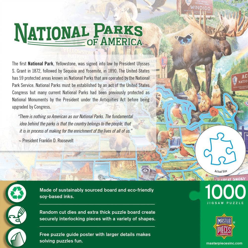 National Parks of America 1000 Piece Jigsaw Puzzle - Image 3