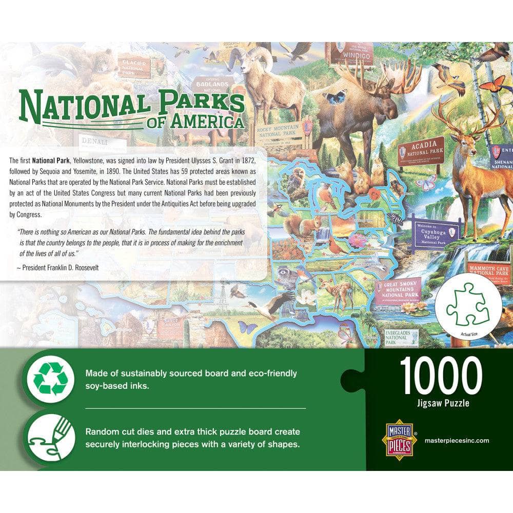 National Parks of America 1000 Piece Jigsaw Puzzle - Image 3