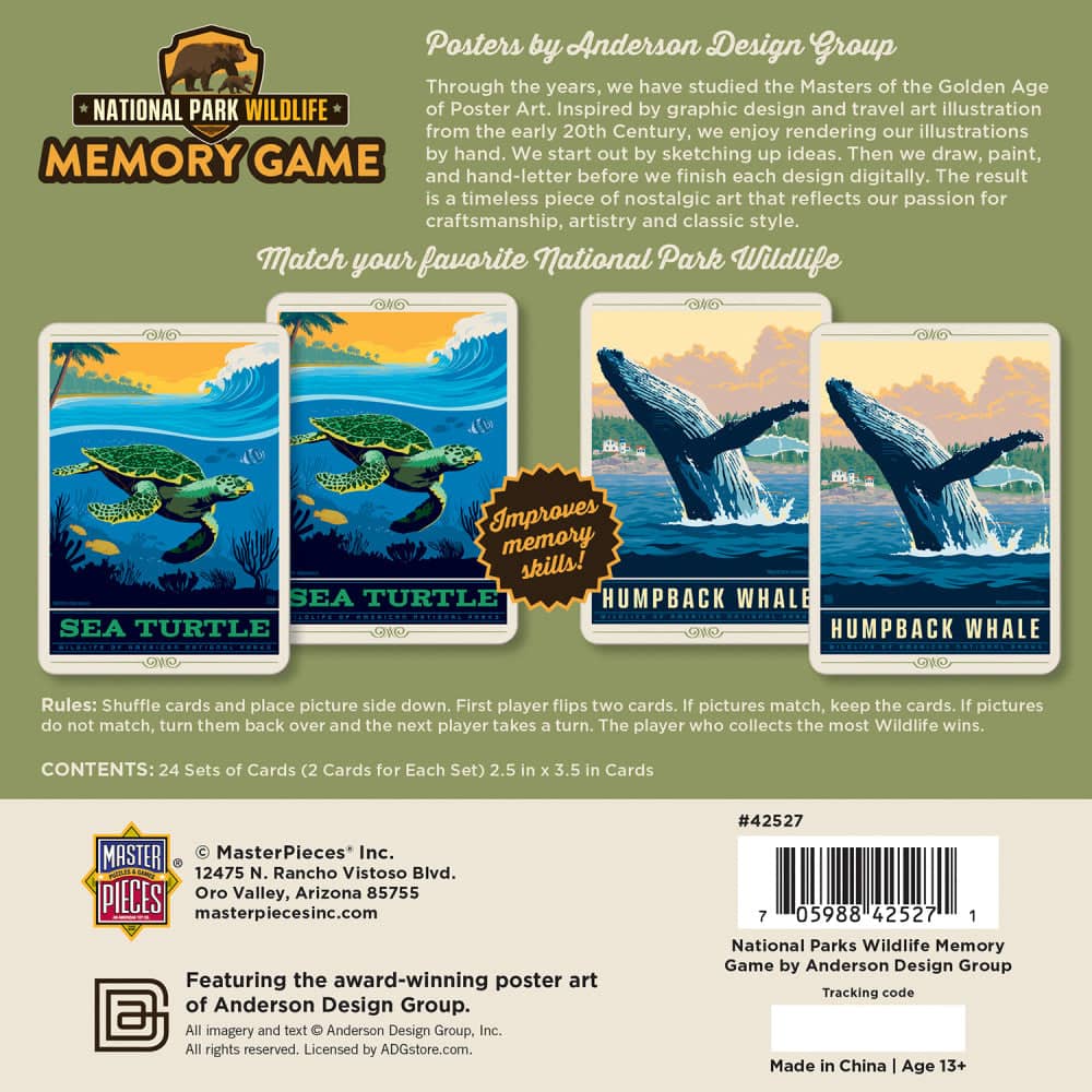 National Parks Wildlife Memory Game - Image 3