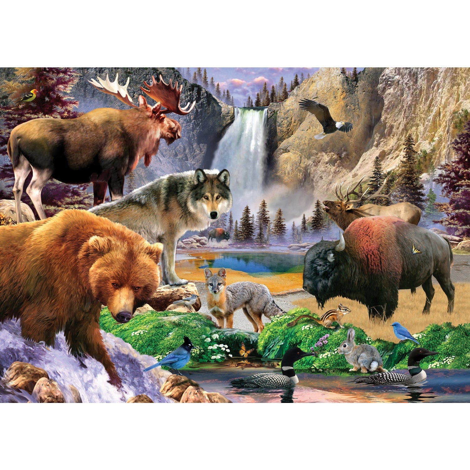 Yellowstone National Park 500 Piece Jigsaw Puzzle - Image 2