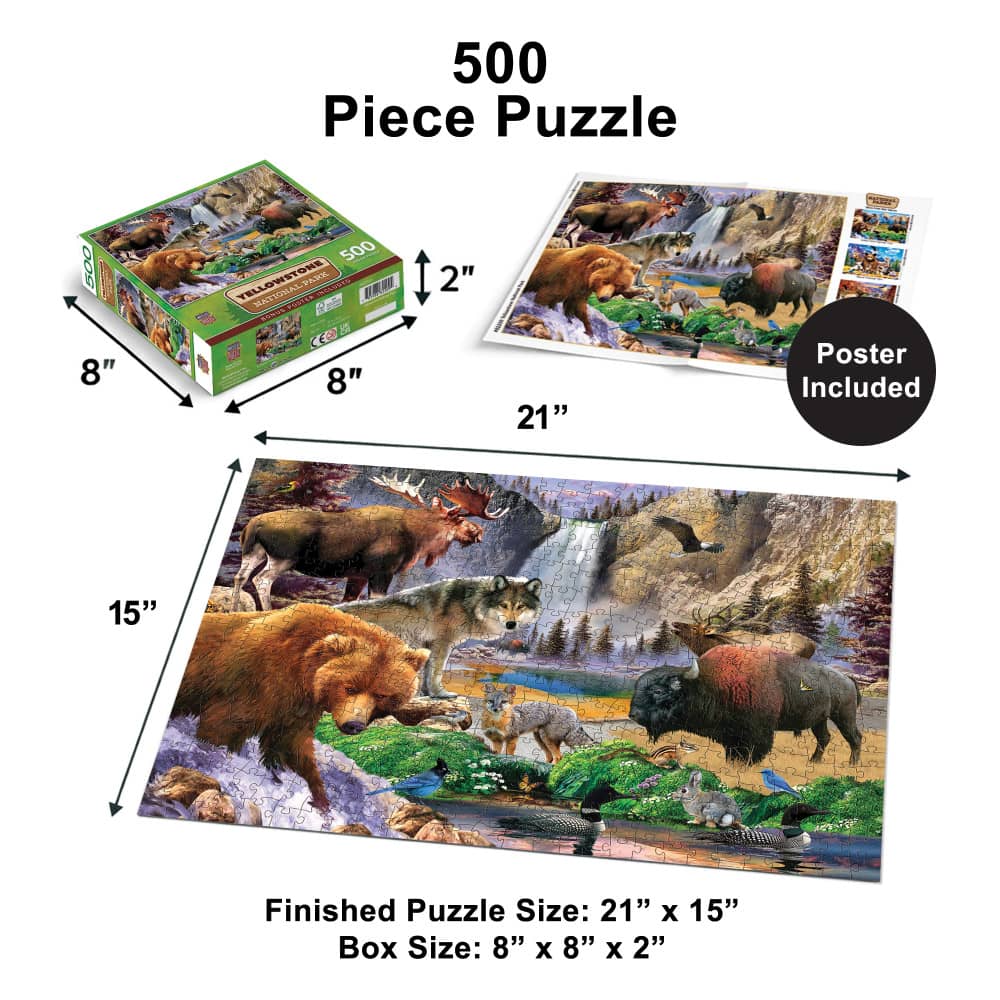 Yellowstone National Park 500 Piece Jigsaw Puzzle - Image 5