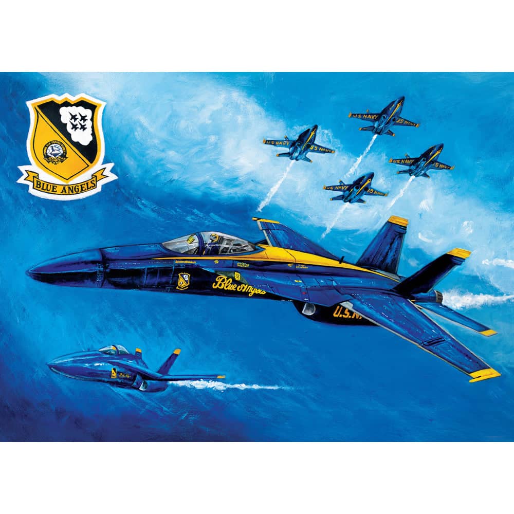 America's Navy - Blue Angels in Unison 1000 Piece Jigsaw Puzzle - Image 2