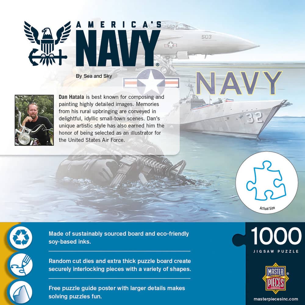 America's Navy - By Sea & Sky 1000 Piece Jigsaw Puzzle - Image 3