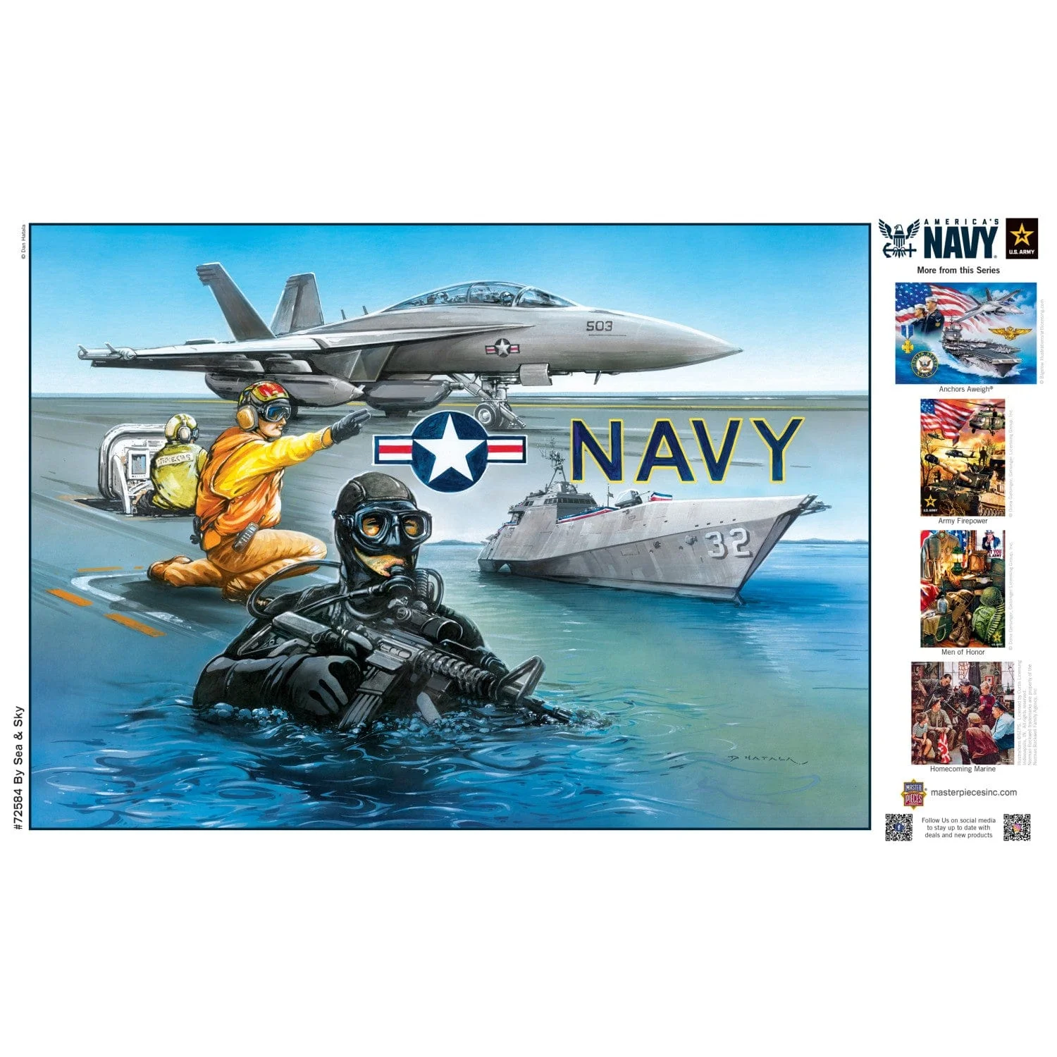 America's Navy - By Sea & Sky 1000 Piece Jigsaw Puzzle - Image 4