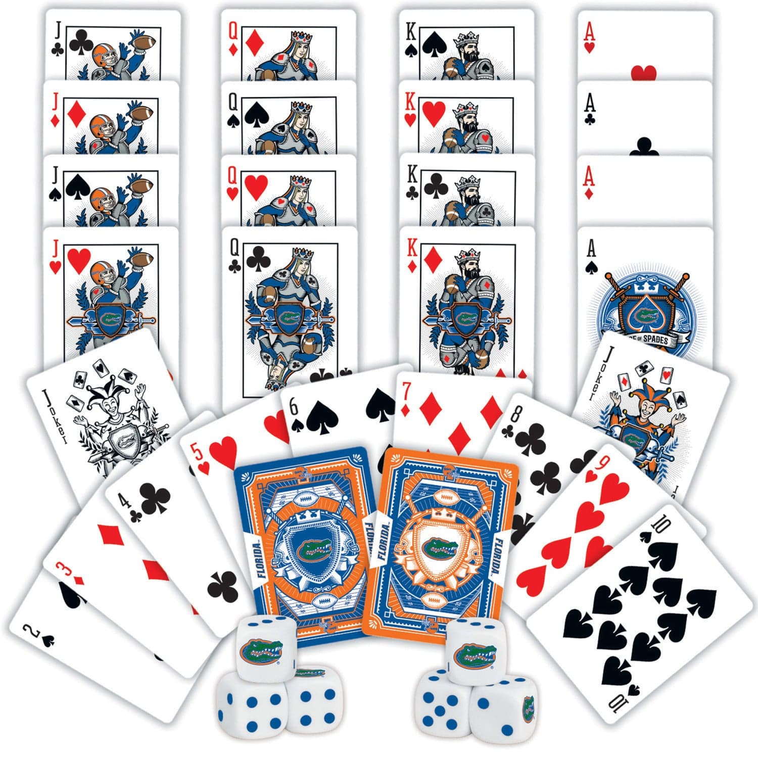 Florida Gators - 2-Pack Playing Cards & Dice Set - Image 2
