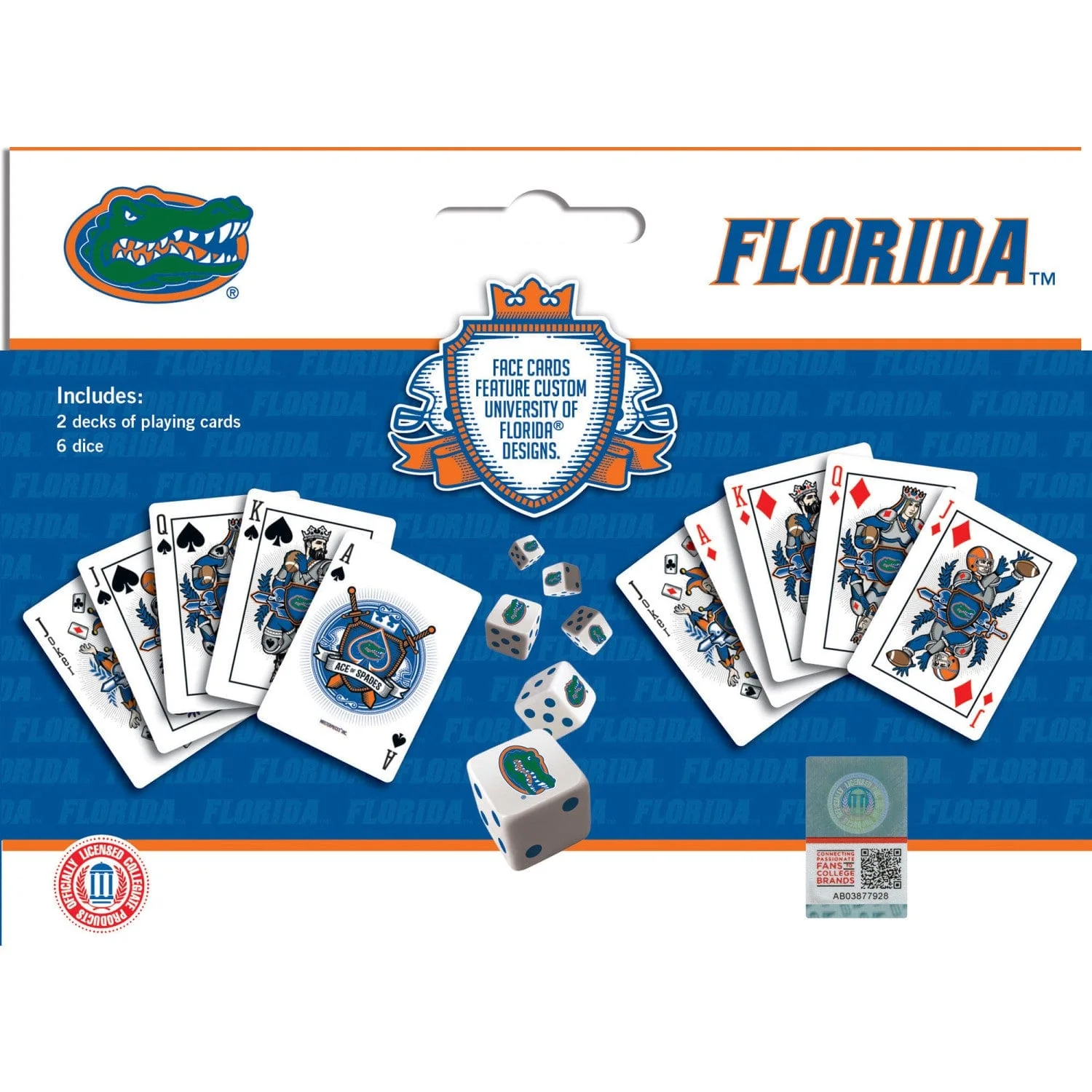 Florida Gators - 2-Pack Playing Cards & Dice Set - Image 3