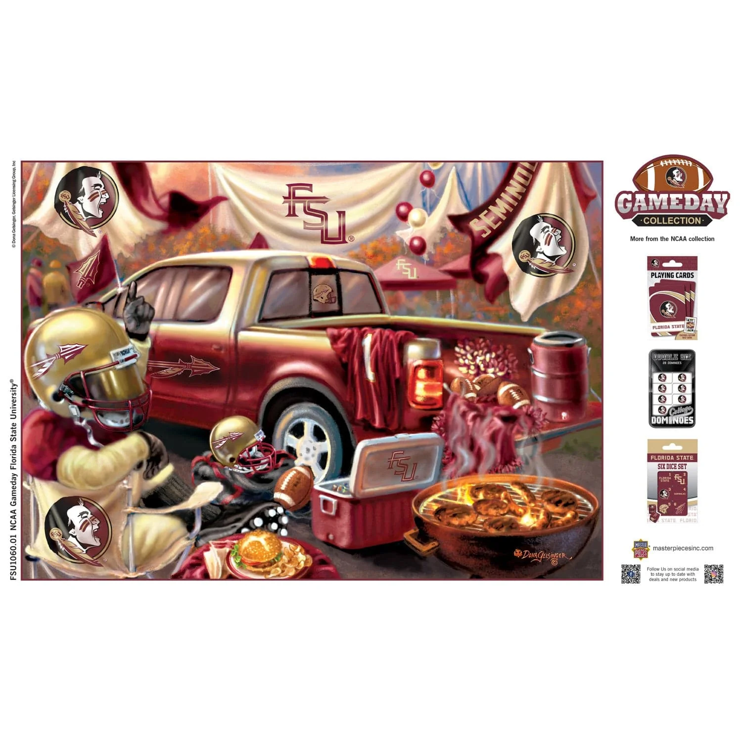Florida State Seminoles - Gameday 1000 Piece Jigsaw Puzzle - Image 4