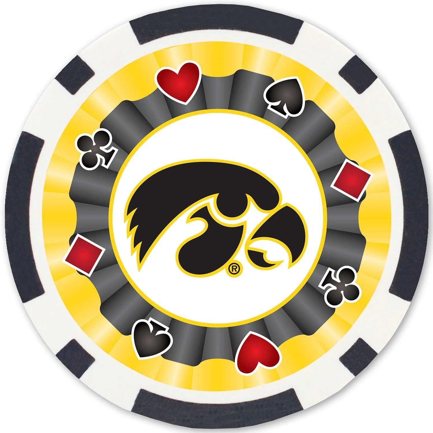 Iowa Hawkeyes 100 Piece Poker Chips - Image 2