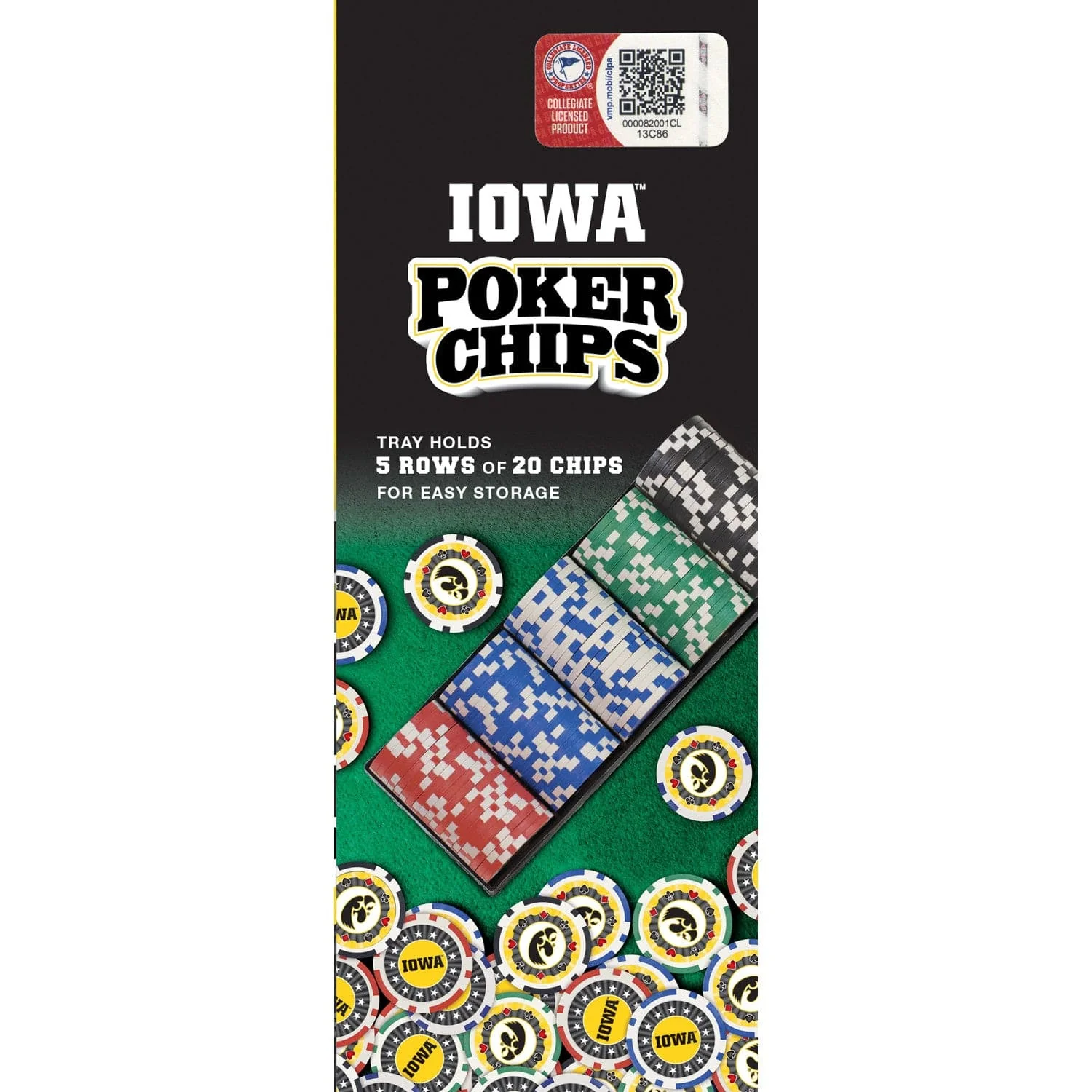 Iowa Hawkeyes 100 Piece Poker Chips - Image 4
