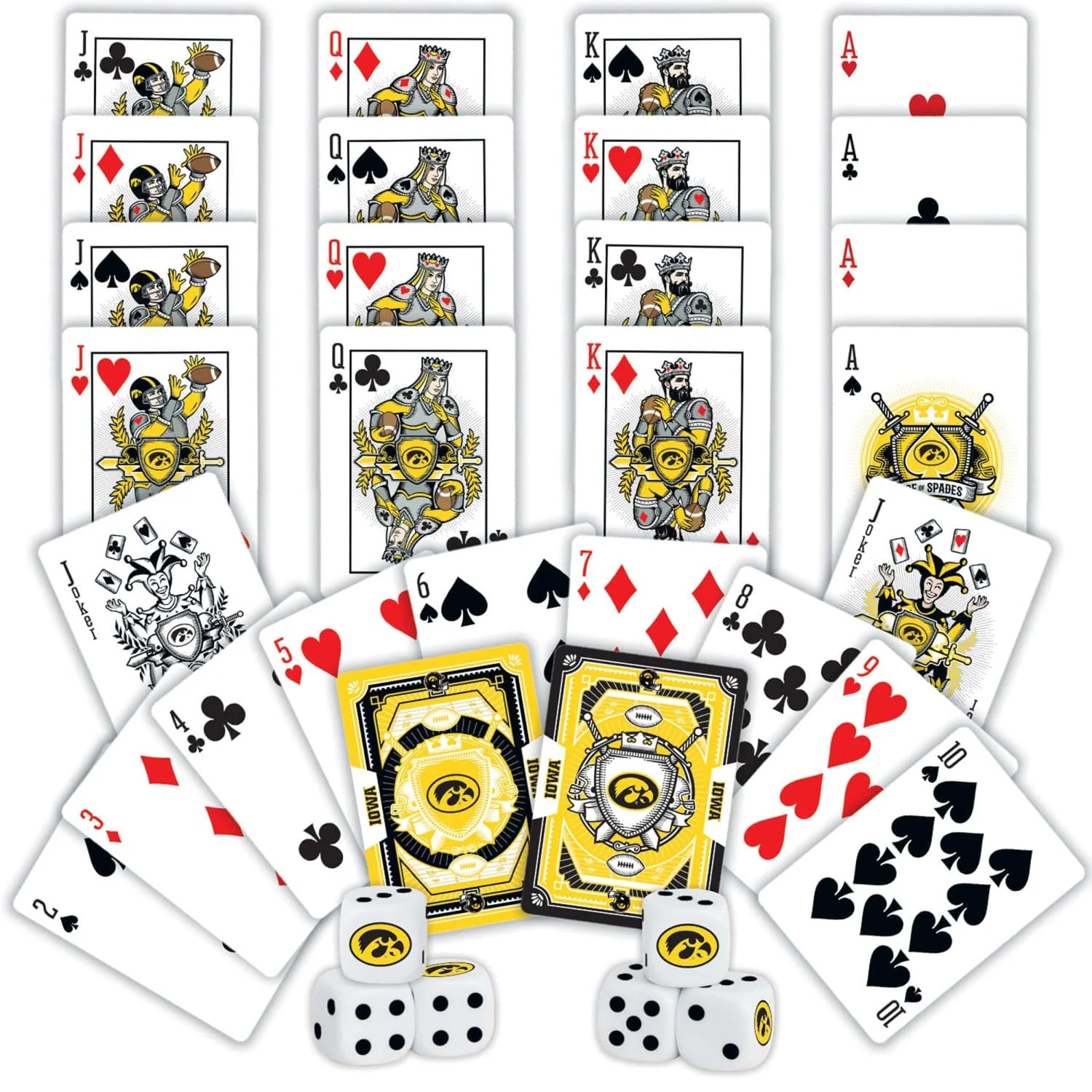 Iowa Hawkeyes - 2-Pack Playing Cards & Dice Set - Image 2