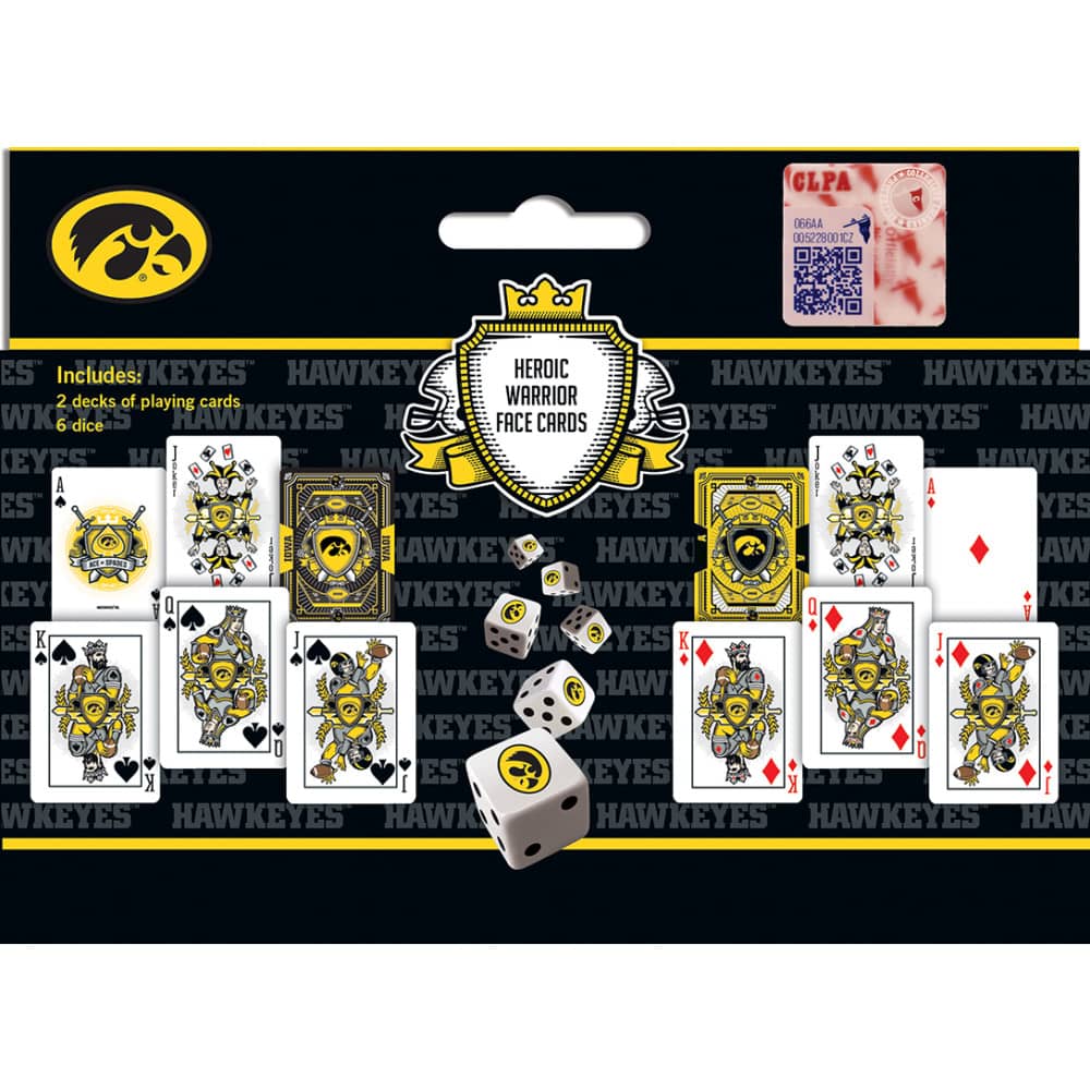 Iowa Hawkeyes - 2-Pack Playing Cards & Dice Set - Image 3