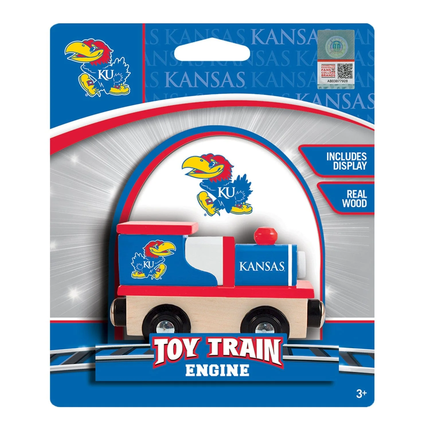 Kansas Jayhawks Toy Train Engine - Image 2