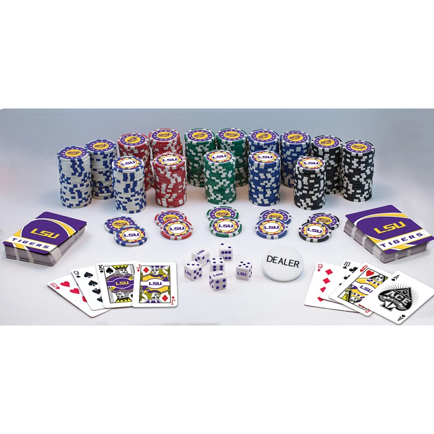 LSU Tigers 300 Piece Poker Set - Image 2