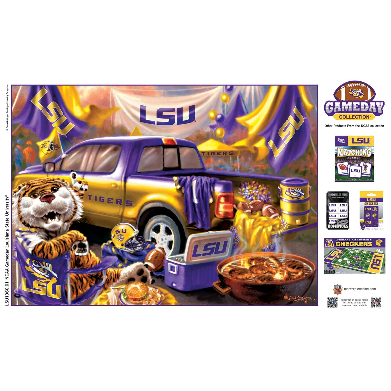LSU Tigers - Gameday 1000 Piece Jigsaw Puzzle - Image 4